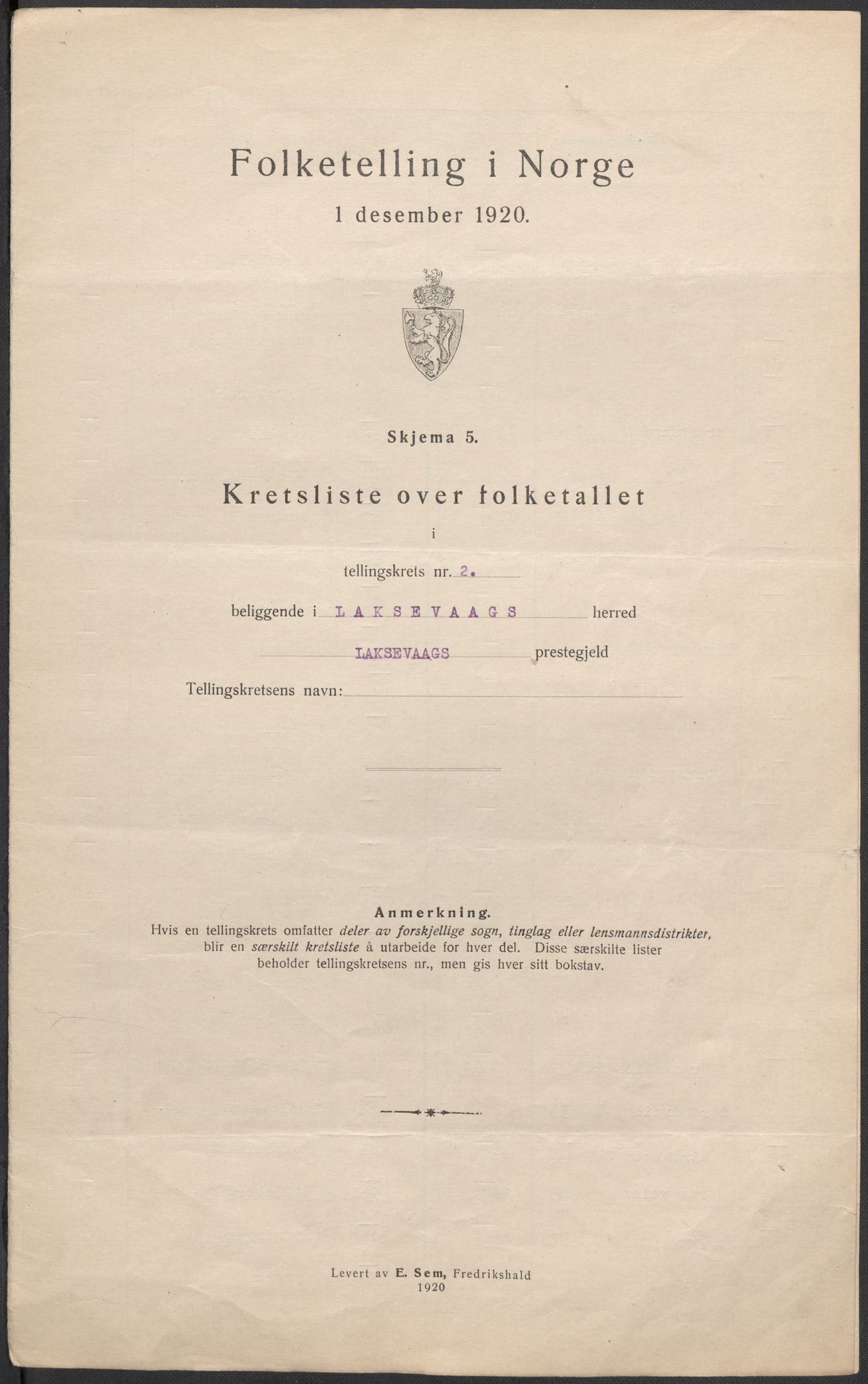 SAB, Folketelling 1920 for 1248 Laksevåg herred, 1920, s. 8