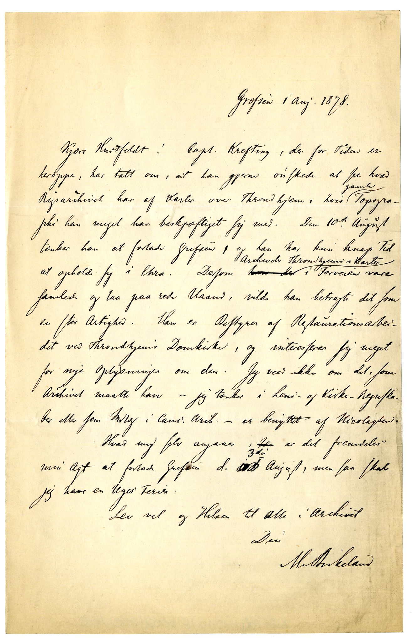 Diderik Maria Aalls brevsamling, NF/Ark-1023/F/L0002: D.M. Aalls brevsamling. B - C, 1799-1889, s. 2