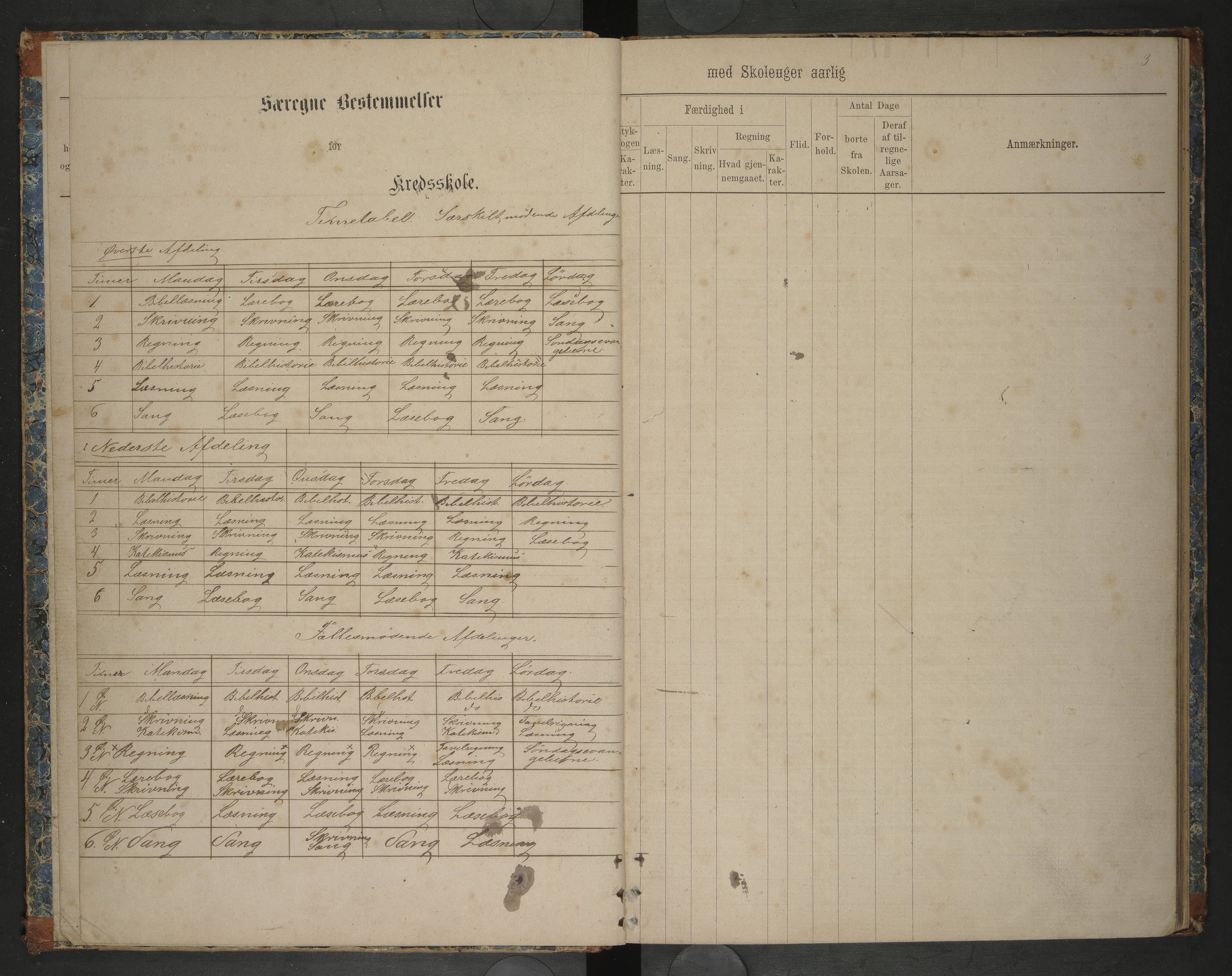 Hadsel kommune. Ymse skolekretser , AIN/K-18660.510.57/F/Fc/L0002: Skoleprotokoll for Bitterstad, Holmsnes, Kalsnes og Breivik, 1871-1876