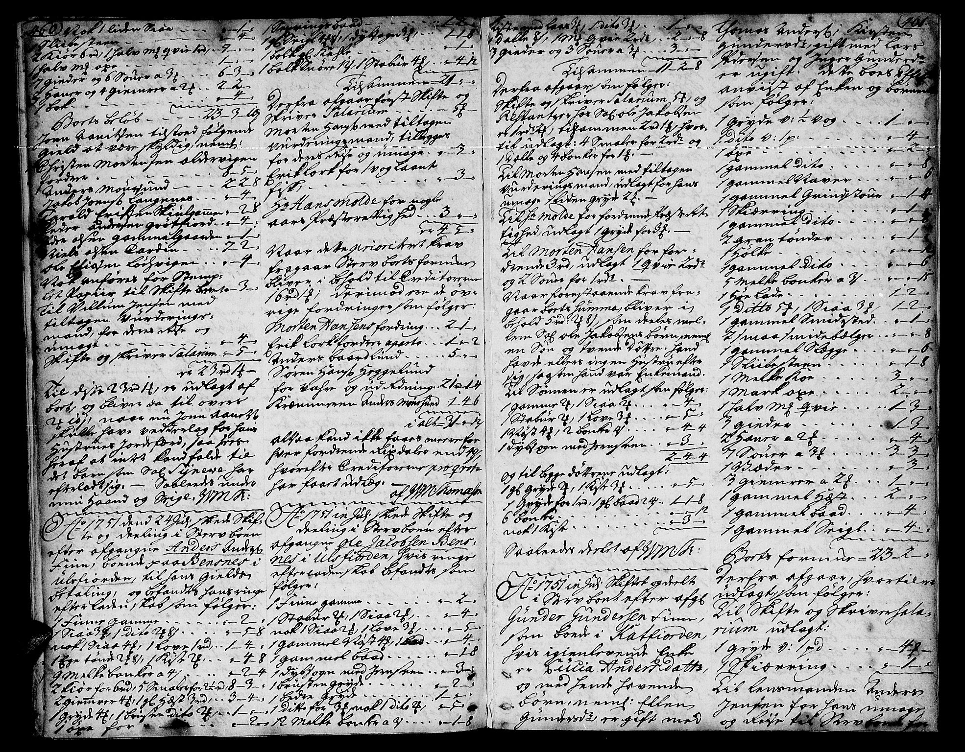Sorenskriveren i Tromsø (-1755), SATØ/S-0262, 1713-1751, s. 460-461