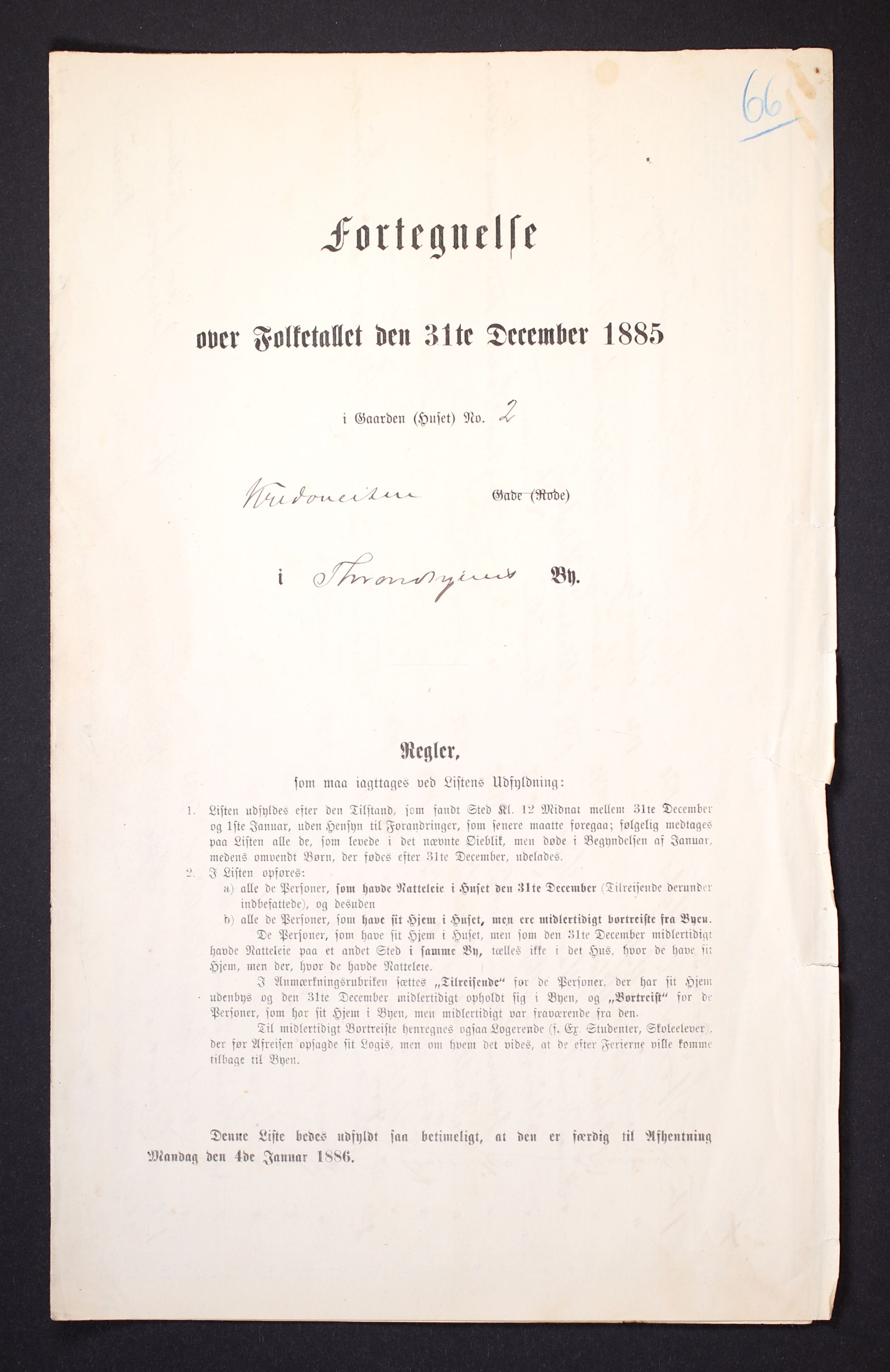 SAT, Folketelling 1885 for 1601 Trondheim kjøpstad, 1885, s. 1757