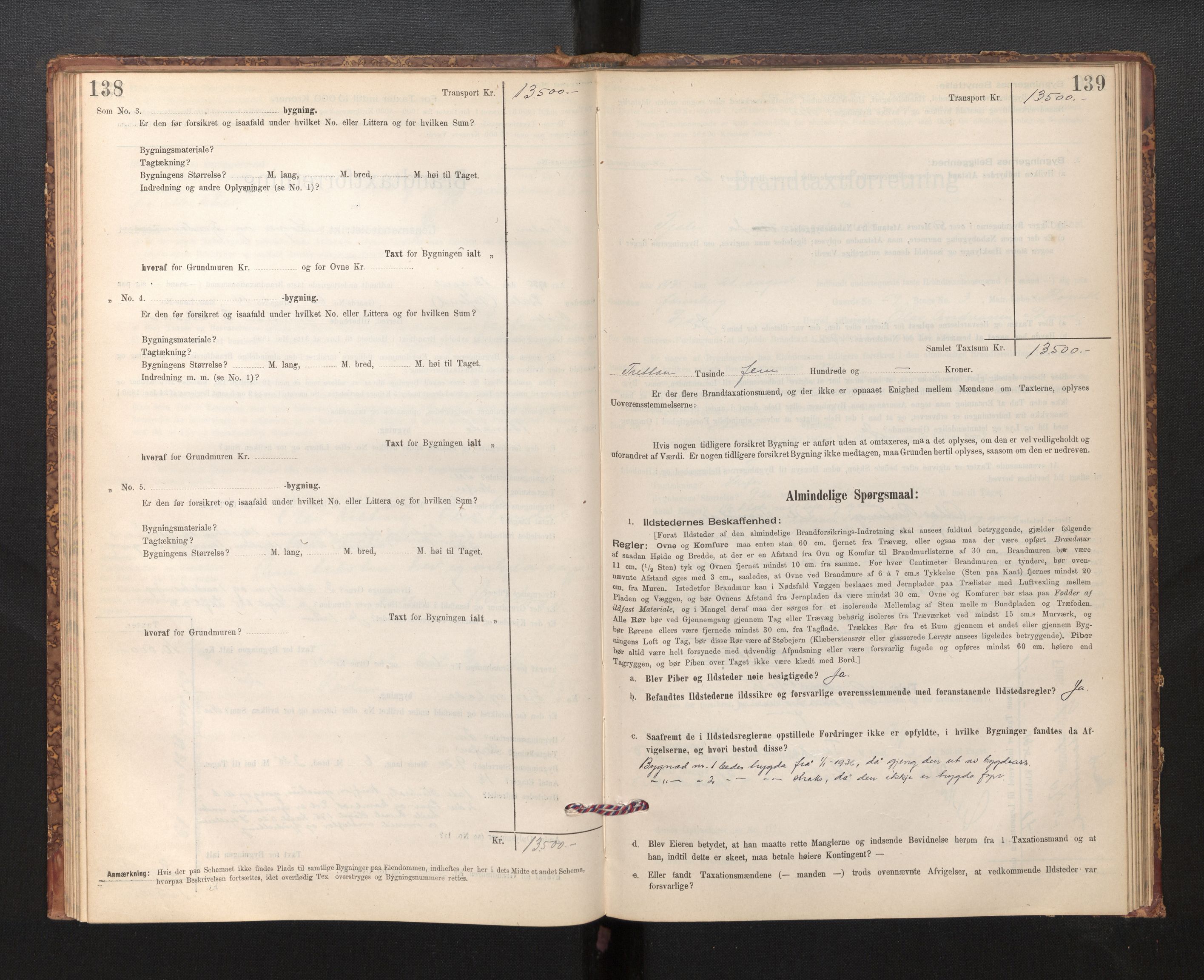 Lensmannen i Fjaler, SAB/A-27201/0012/L0006: Branntakstprotokoll, skjematakst, 1895-1937, s. 138-139