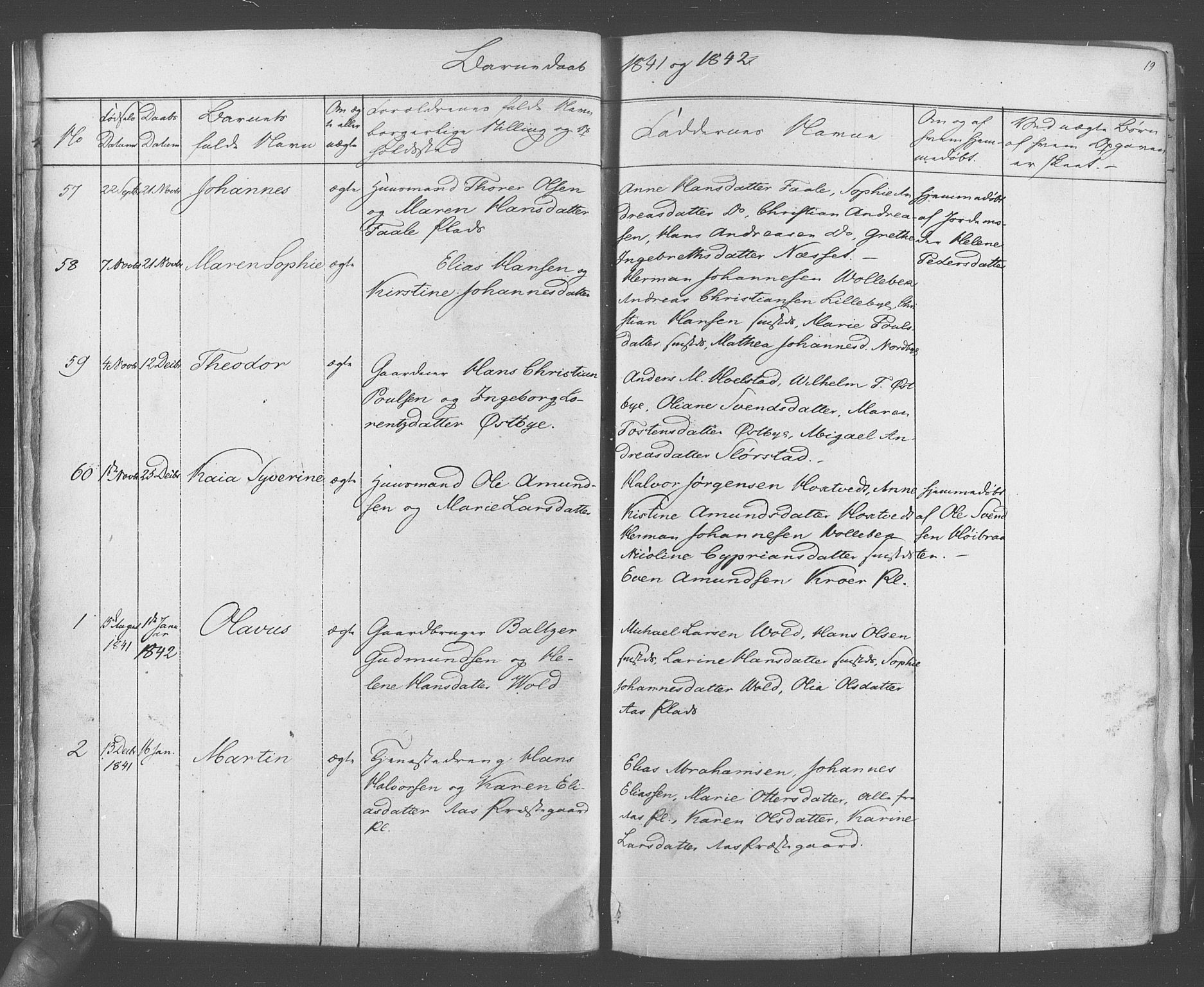 Ås prestekontor Kirkebøker, AV/SAO-A-10894/F/Fa/L0006: Ministerialbok nr. I 6, 1841-1853, s. 18-19