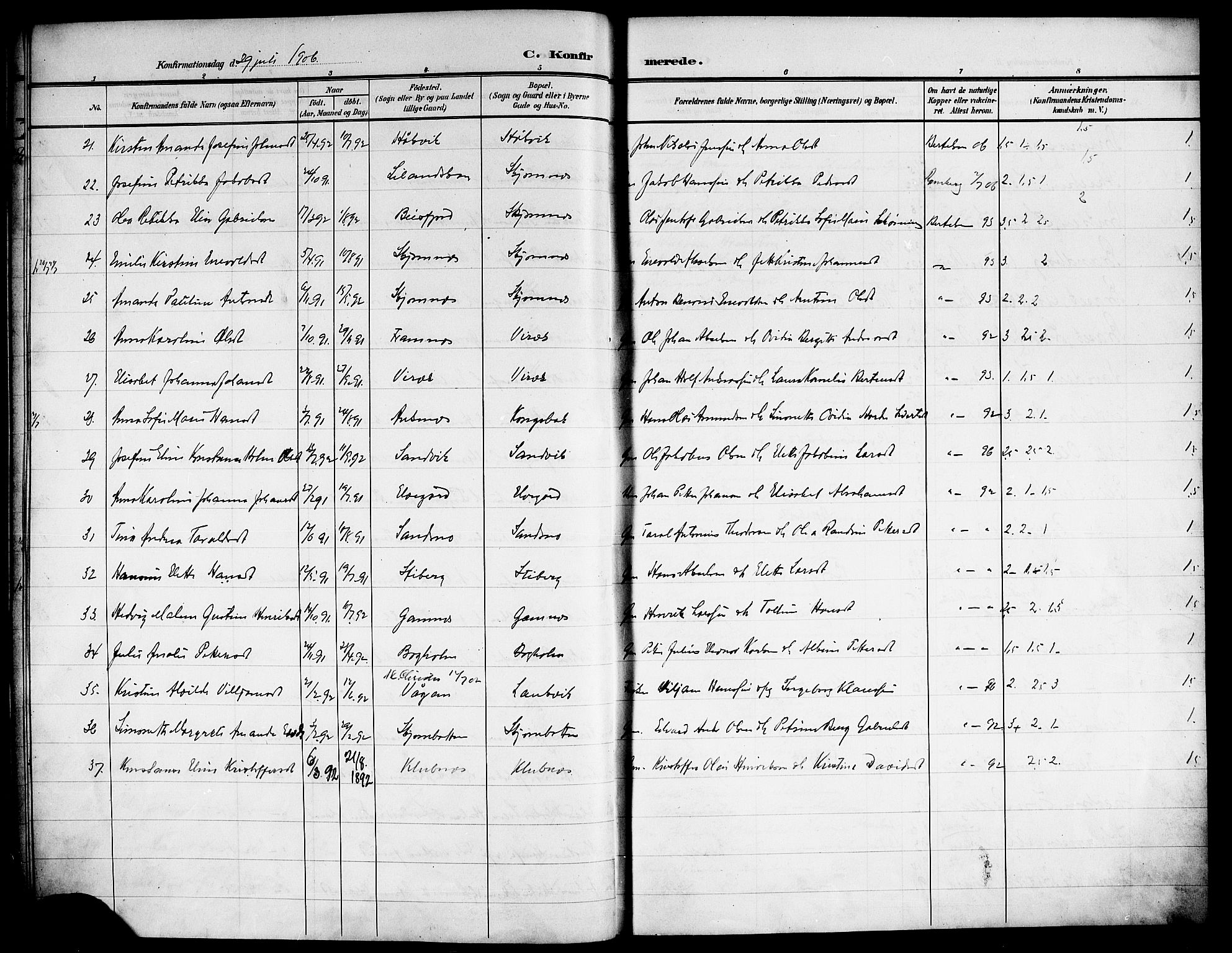 Ministerialprotokoller, klokkerbøker og fødselsregistre - Nordland, AV/SAT-A-1459/866/L0955: Klokkerbok nr. 866C04, 1905-1914