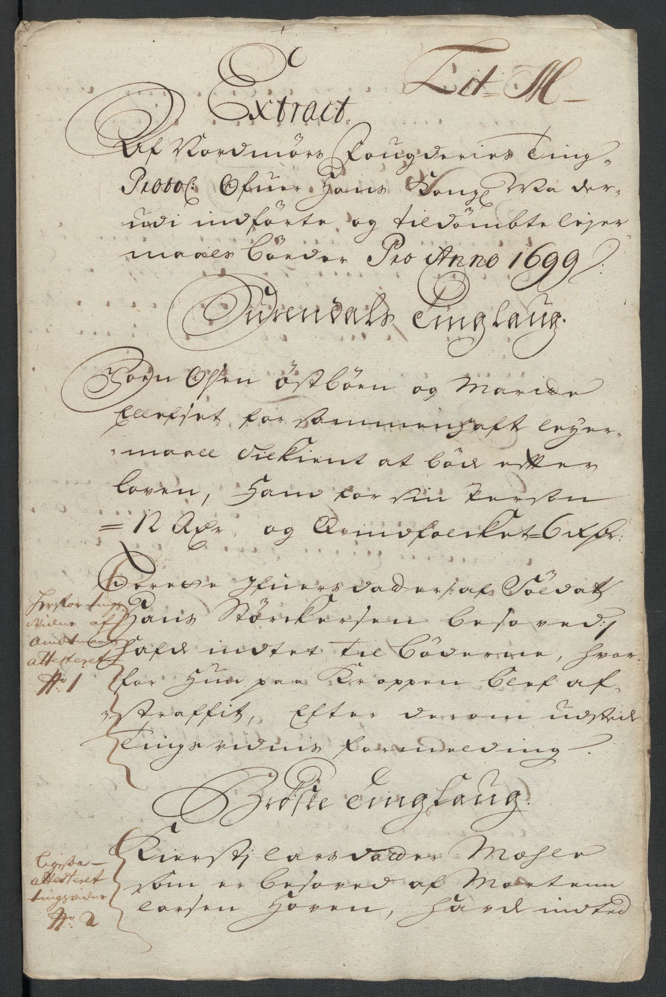 Rentekammeret inntil 1814, Reviderte regnskaper, Fogderegnskap, RA/EA-4092/R56/L3738: Fogderegnskap Nordmøre, 1699, s. 100