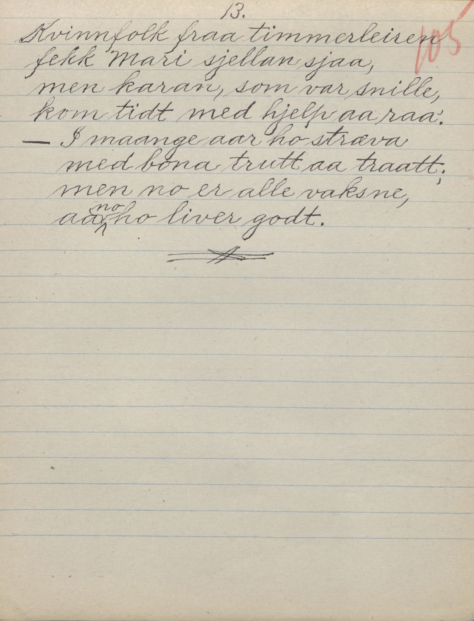 Rikard Berge, TEMU/TGM-A-1003/F/L0017/0012: 551-599 / 562 For det meste brev til Berge, 1910-1950, s. 105