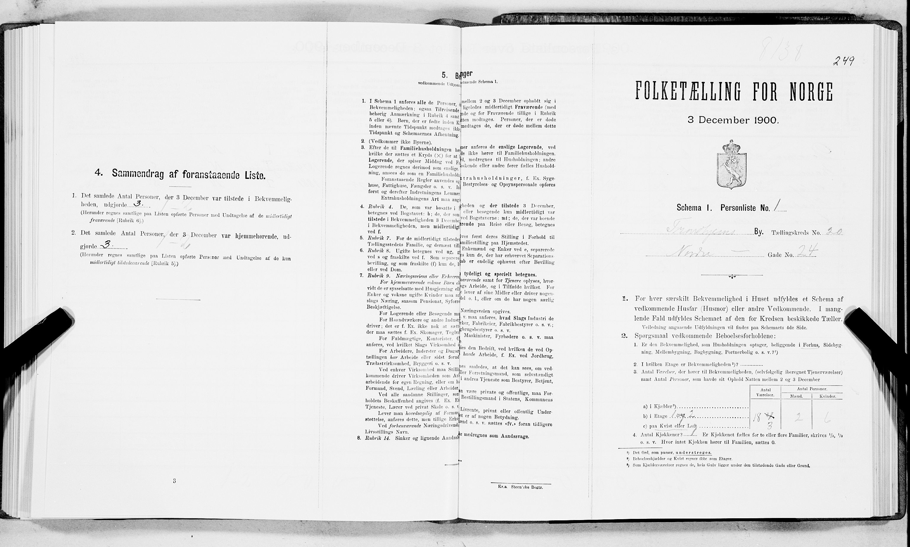 SAT, Folketelling 1900 for 1601 Trondheim kjøpstad, 1900, s. 3314