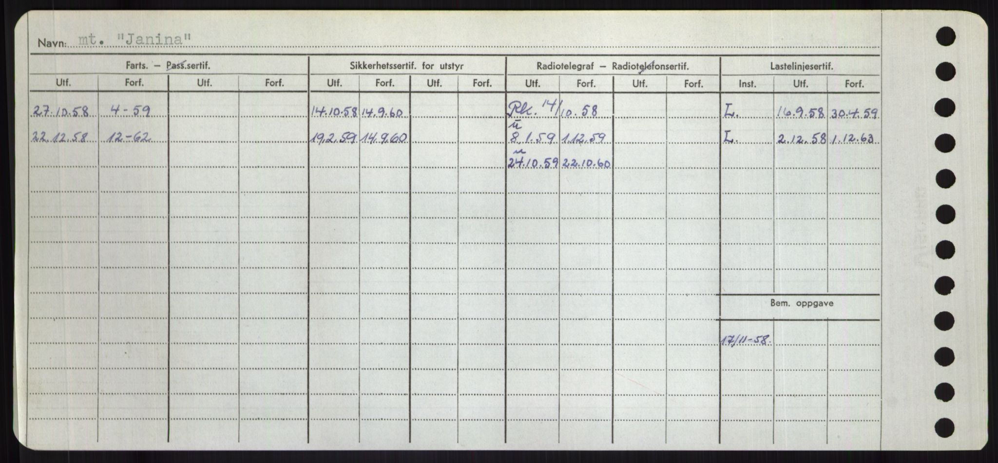 Sjøfartsdirektoratet med forløpere, Skipsmålingen, RA/S-1627/H/Hd/L0019: Fartøy, J, s. 152