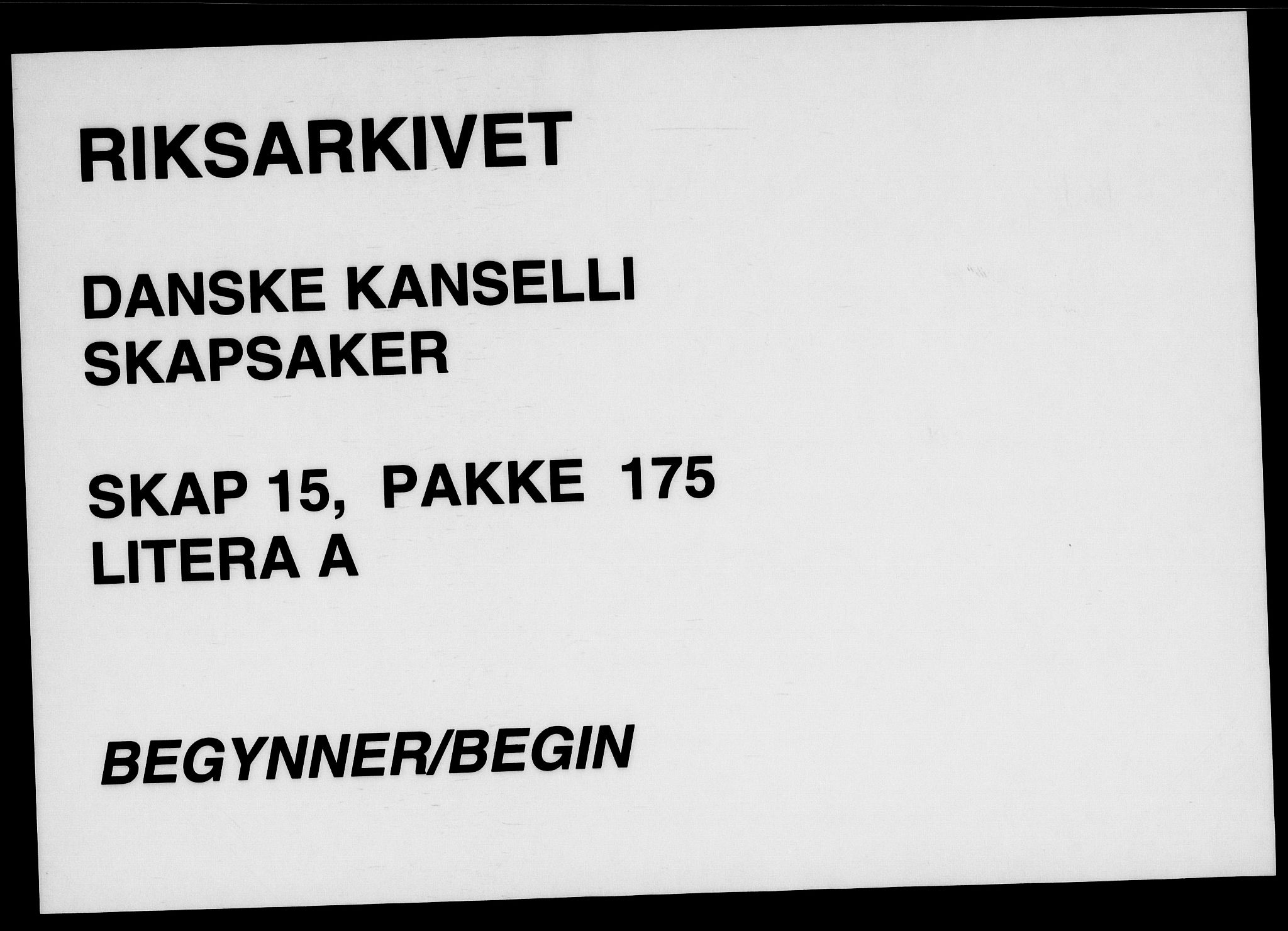 Danske Kanselli, Skapsaker, RA/EA-4061/F/L0085: Skap 15, pakke 152D-175A, 1613-1716, s. 362