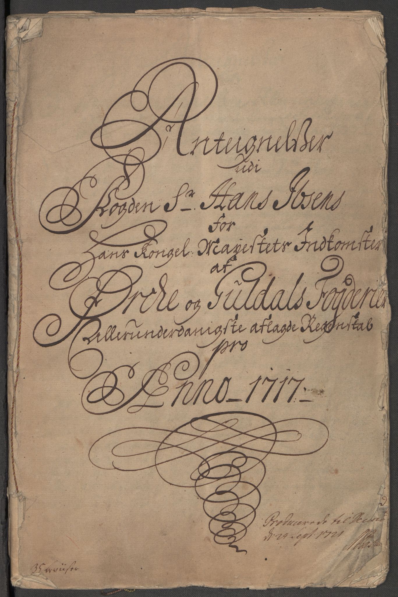 Rentekammeret inntil 1814, Reviderte regnskaper, Fogderegnskap, RA/EA-4092/R60/L3970: Fogderegnskap Orkdal og Gauldal, 1717, s. 6