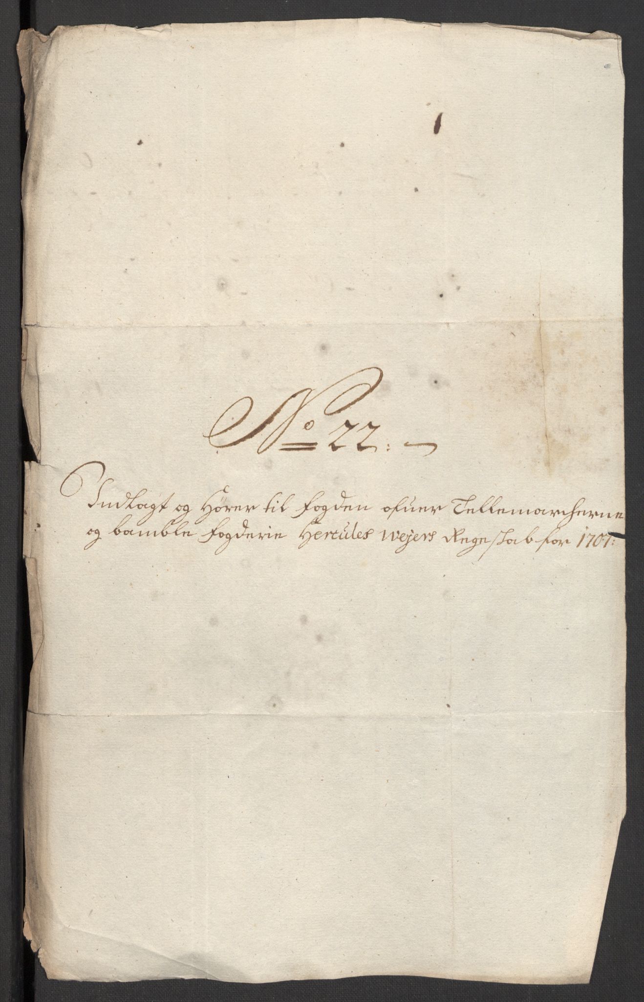 Rentekammeret inntil 1814, Reviderte regnskaper, Fogderegnskap, AV/RA-EA-4092/R36/L2117: Fogderegnskap Øvre og Nedre Telemark og Bamble, 1707, s. 506