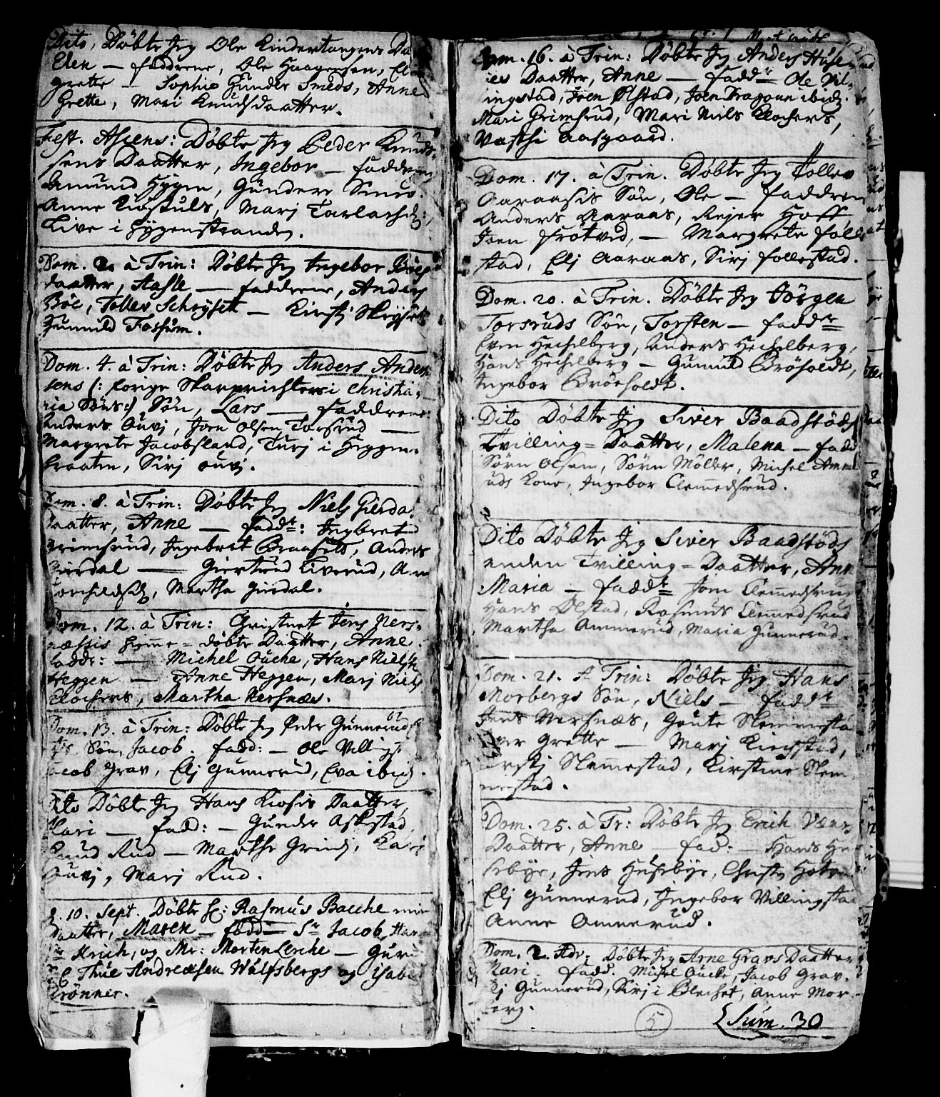Røyken kirkebøker, AV/SAKO-A-241/F/Fa/L0001: Ministerialbok nr. 1, 1701-1730, s. 5