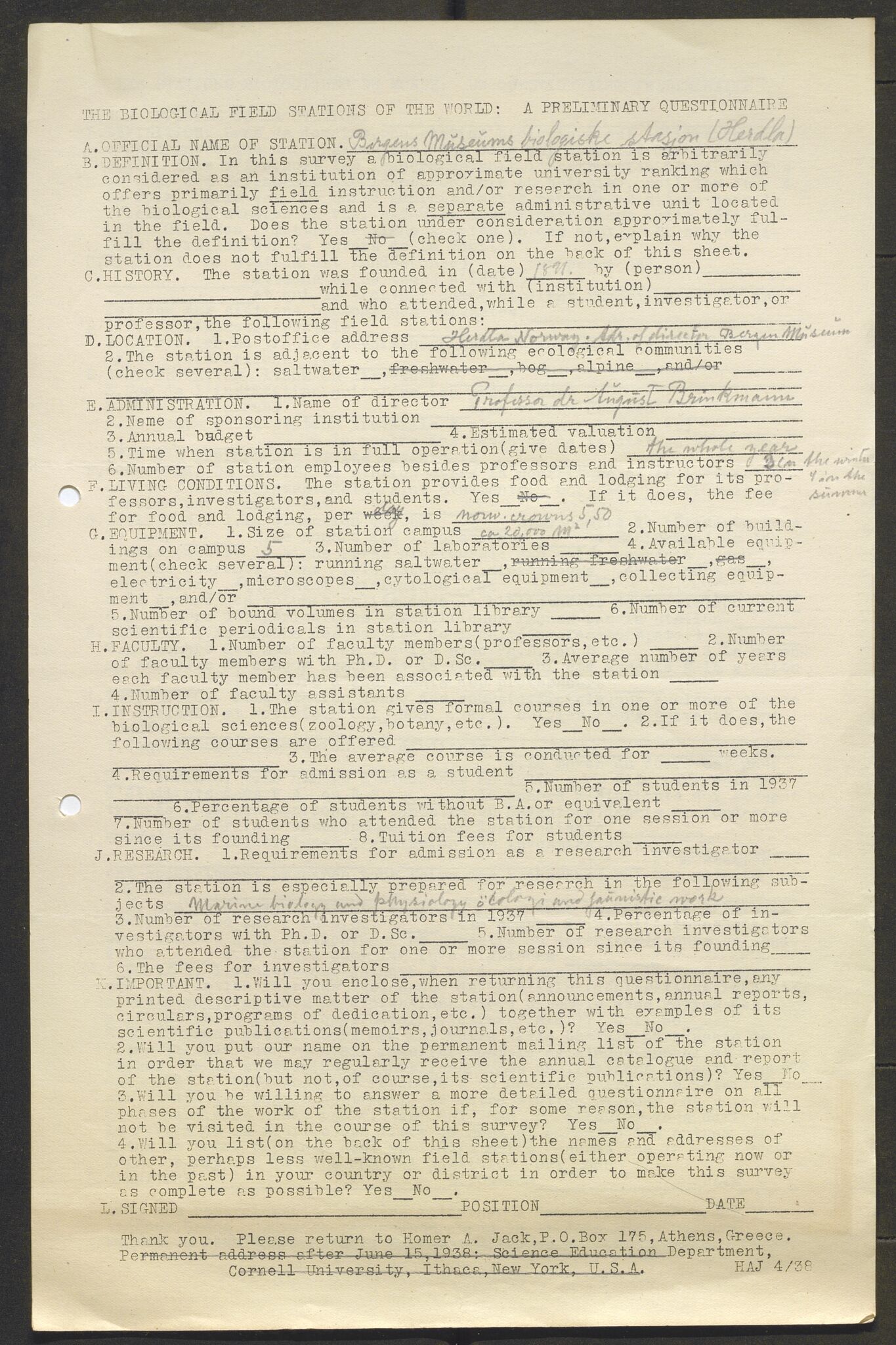 Bergens Museum, AV/SAB-A-17301/13/D/L0002: Korrespondanse , 1928-1940, s. 578