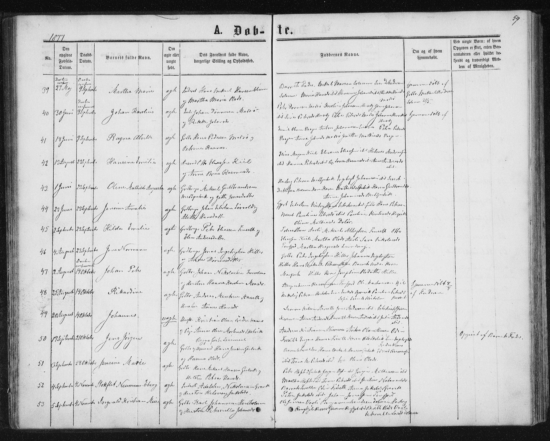 Ministerialprotokoller, klokkerbøker og fødselsregistre - Nord-Trøndelag, SAT/A-1458/788/L0696: Ministerialbok nr. 788A03, 1863-1877, s. 59