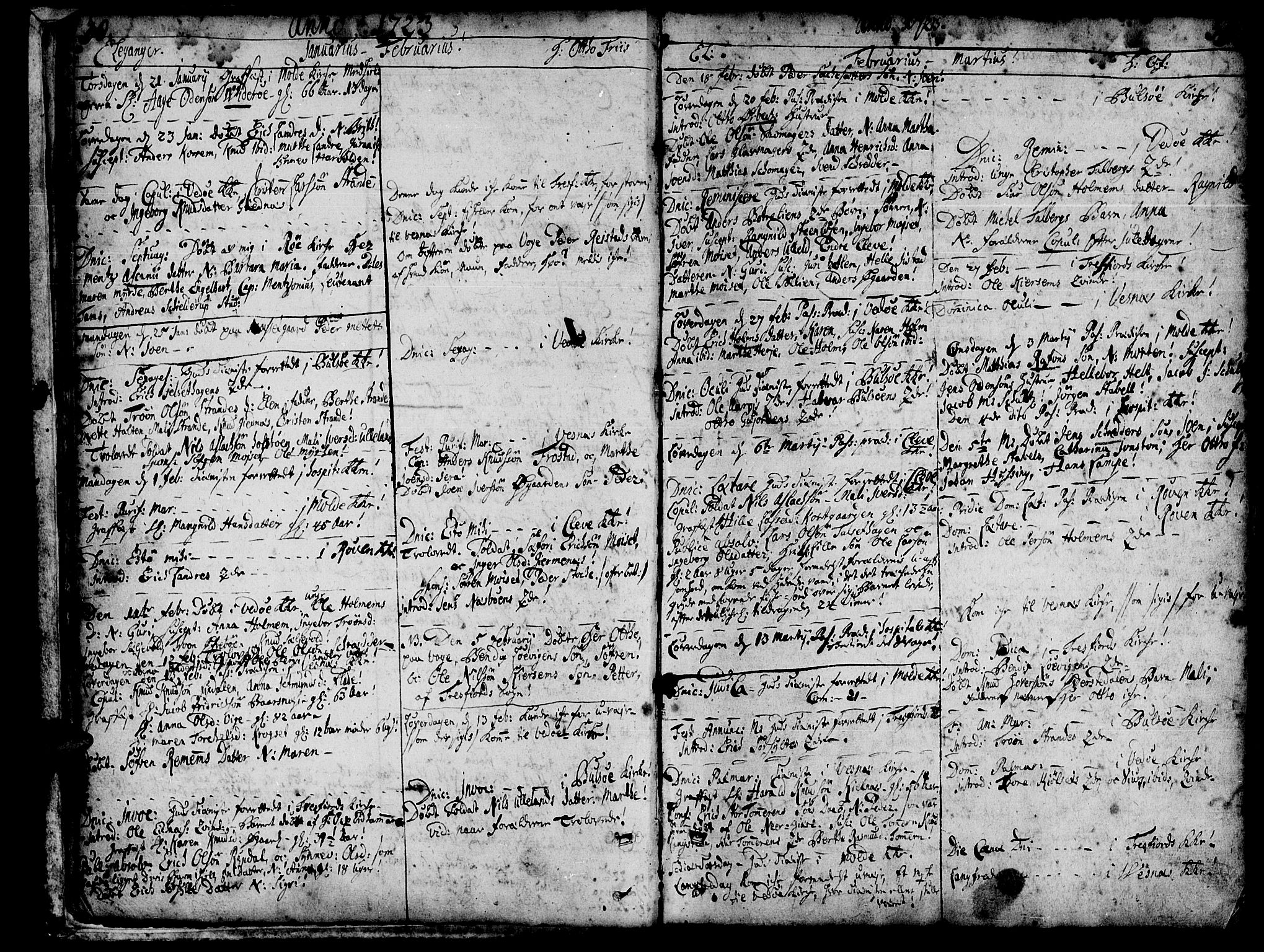 Ministerialprotokoller, klokkerbøker og fødselsregistre - Møre og Romsdal, AV/SAT-A-1454/547/L0599: Ministerialbok nr. 547A01, 1721-1764, s. 30-31