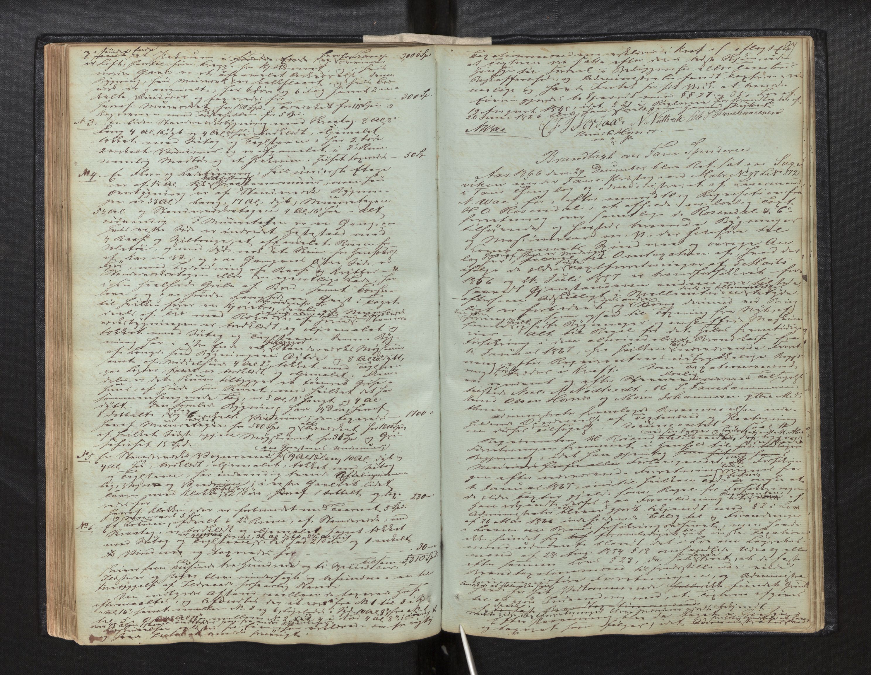 Lensmannen i Fana, AV/SAB-A-31801/0012/L0001: Branntakstprotokoll, 1847-1867, s. 96b-97a