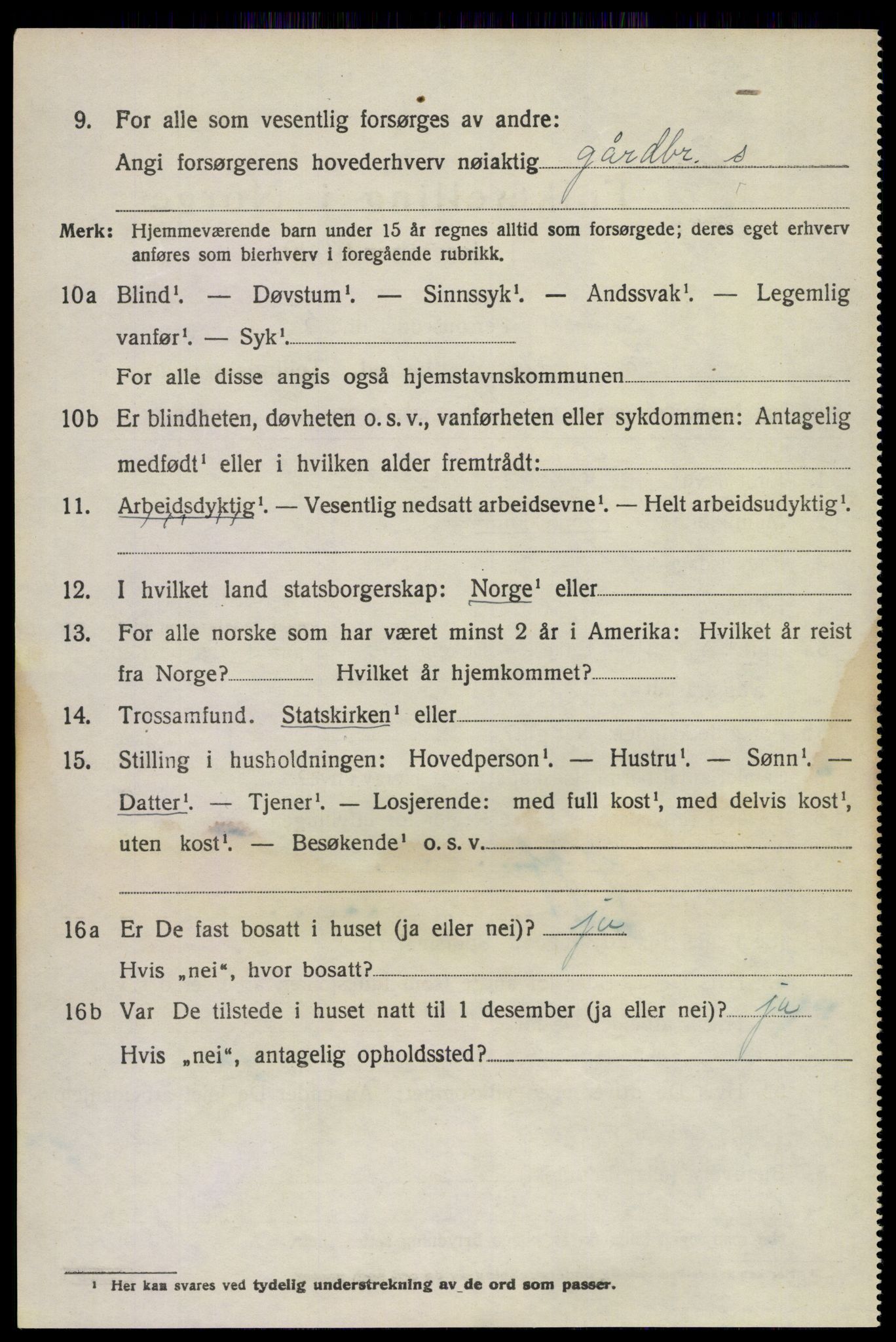 SAKO, Folketelling 1920 for 0814 Bamble herred, 1920, s. 4292