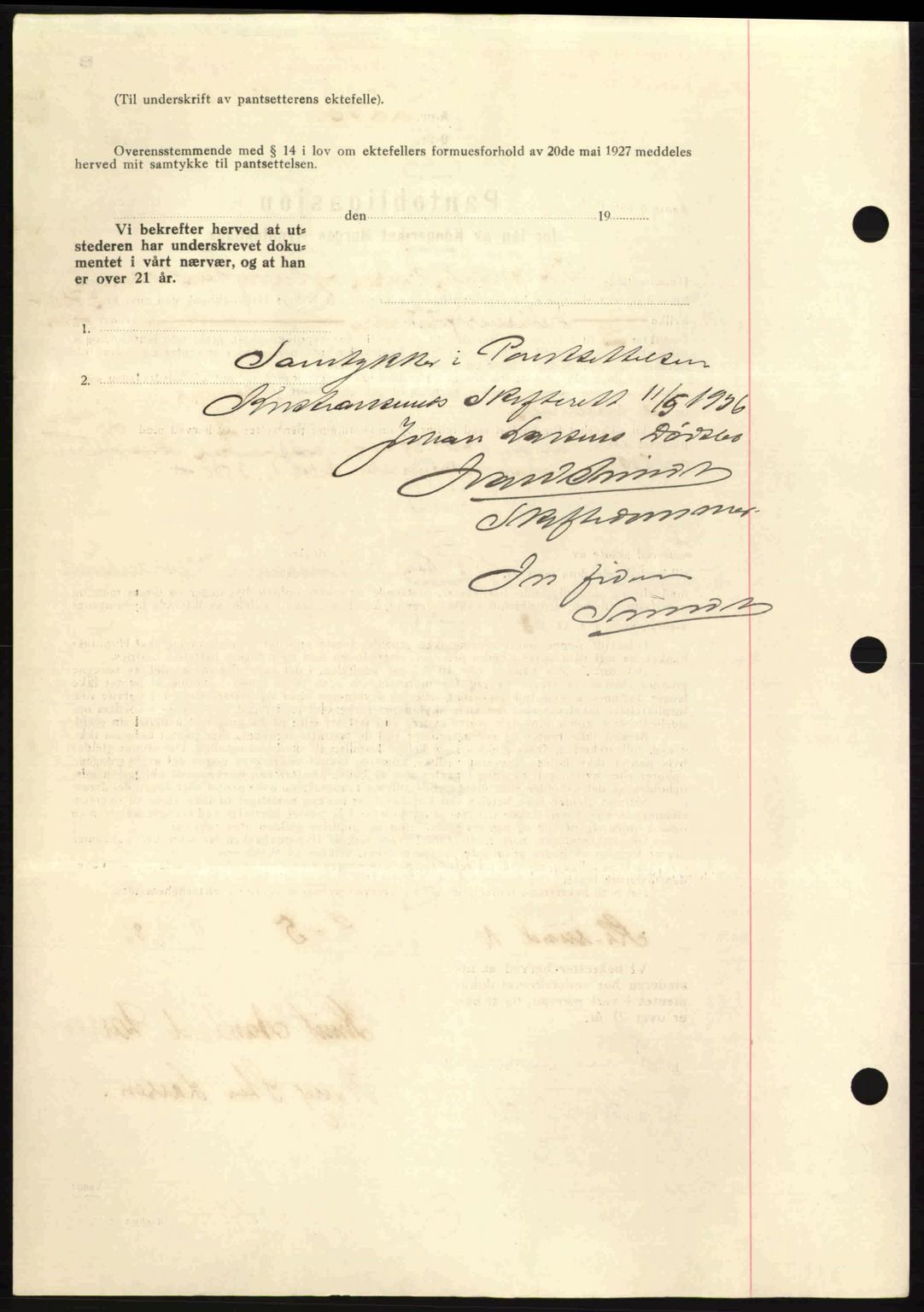 Kristiansund byfogd, AV/SAT-A-4587/A/27: Pantebok nr. 29, 1936-1937, Dagboknr: 331/1936