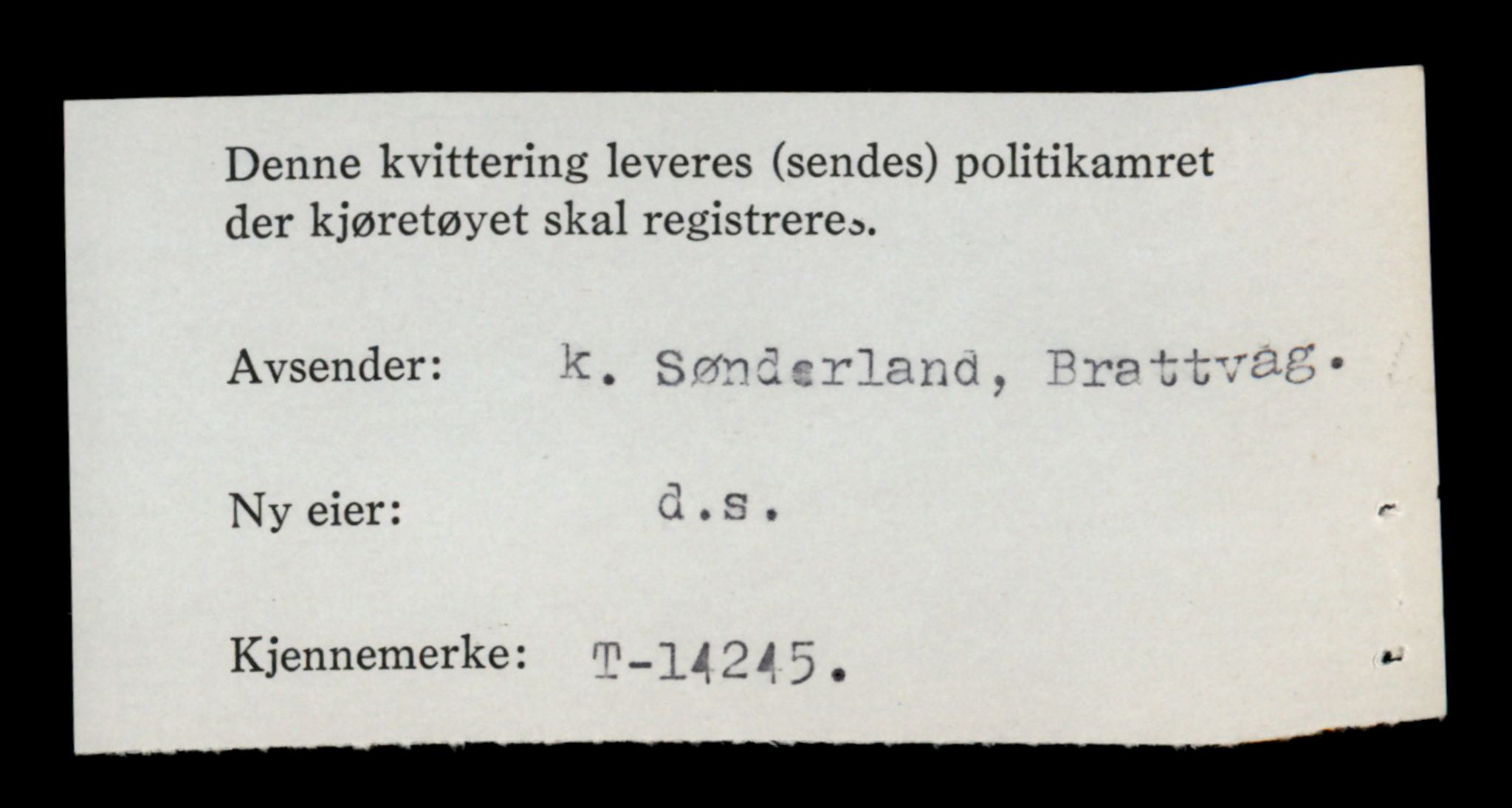 Møre og Romsdal vegkontor - Ålesund trafikkstasjon, AV/SAT-A-4099/F/Fe/L0044: Registreringskort for kjøretøy T 14205 - T 14319, 1927-1998, s. 1185