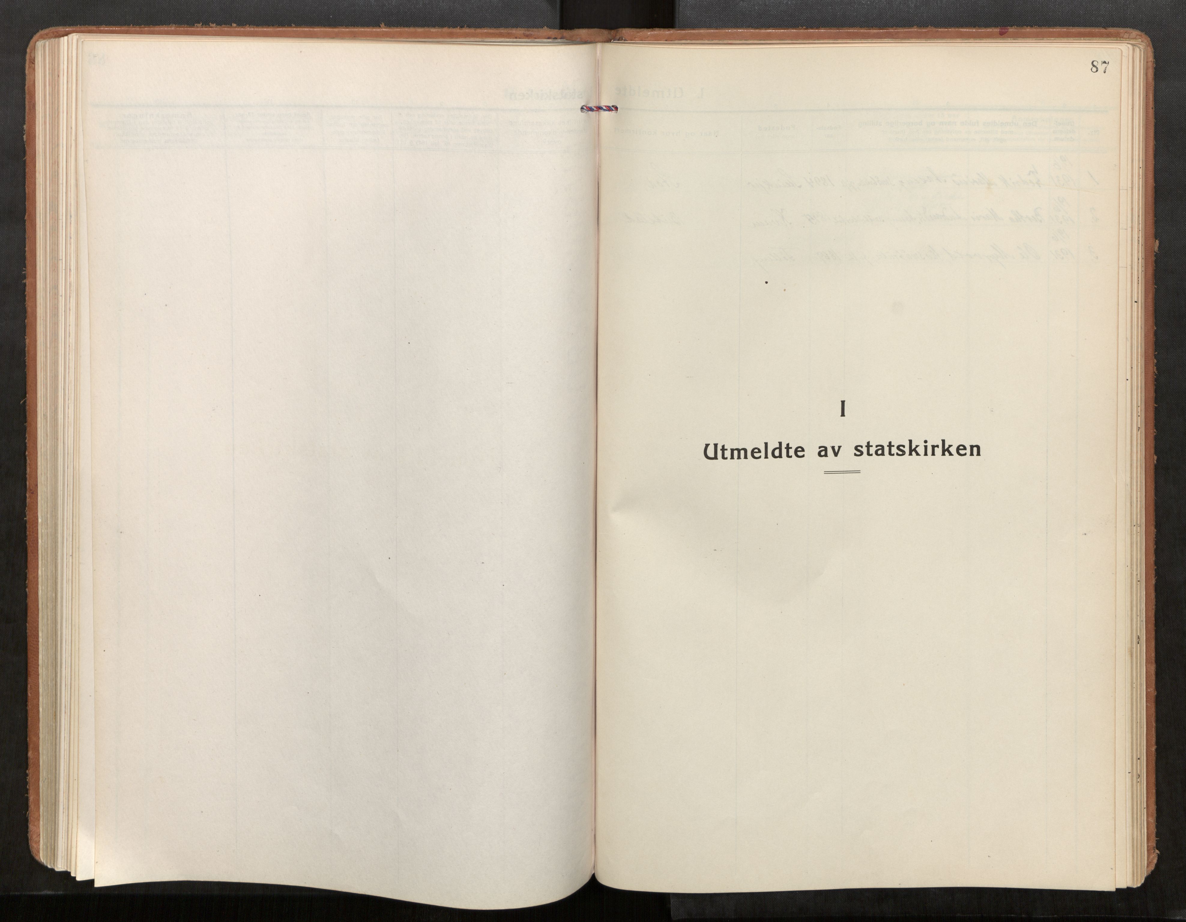 Stod sokneprestkontor, SAT/A-1164/1/I/I1/I1a/L0005: Ministerialbok nr. 5, 1923-1932, s. 87