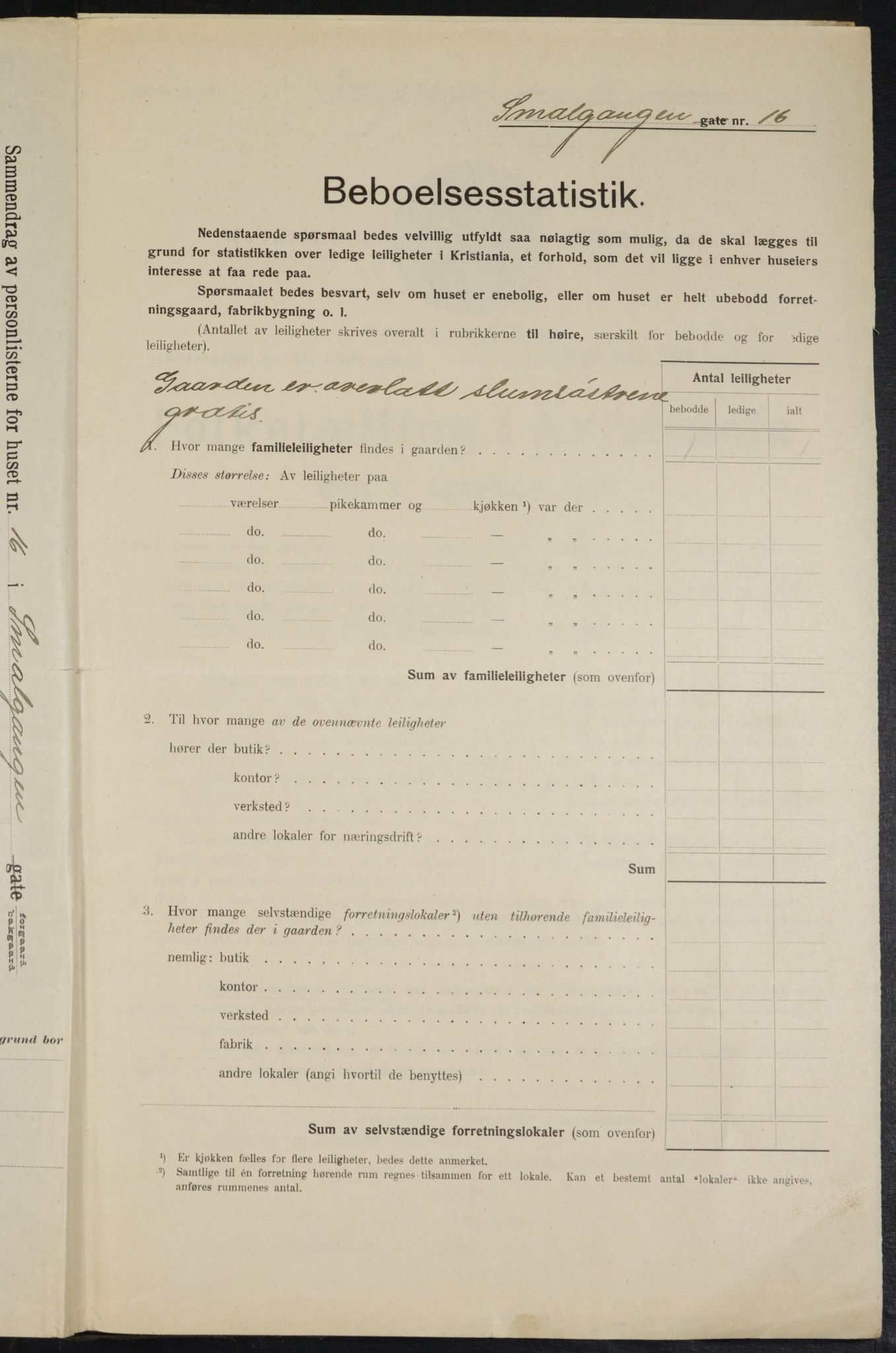 OBA, Kommunal folketelling 1.2.1914 for Kristiania, 1914, s. 96941