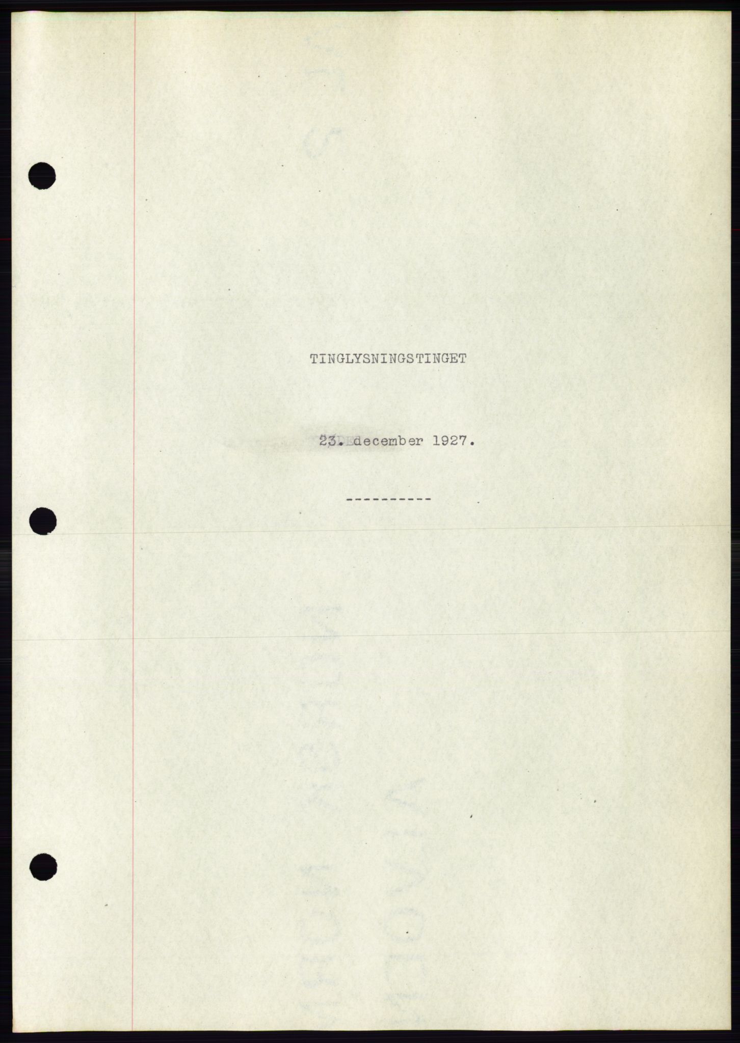 Ålesund byfogd, AV/SAT-A-4384: Pantebok nr. 22, 1927-1927, Tingl.dato: 23.12.1927