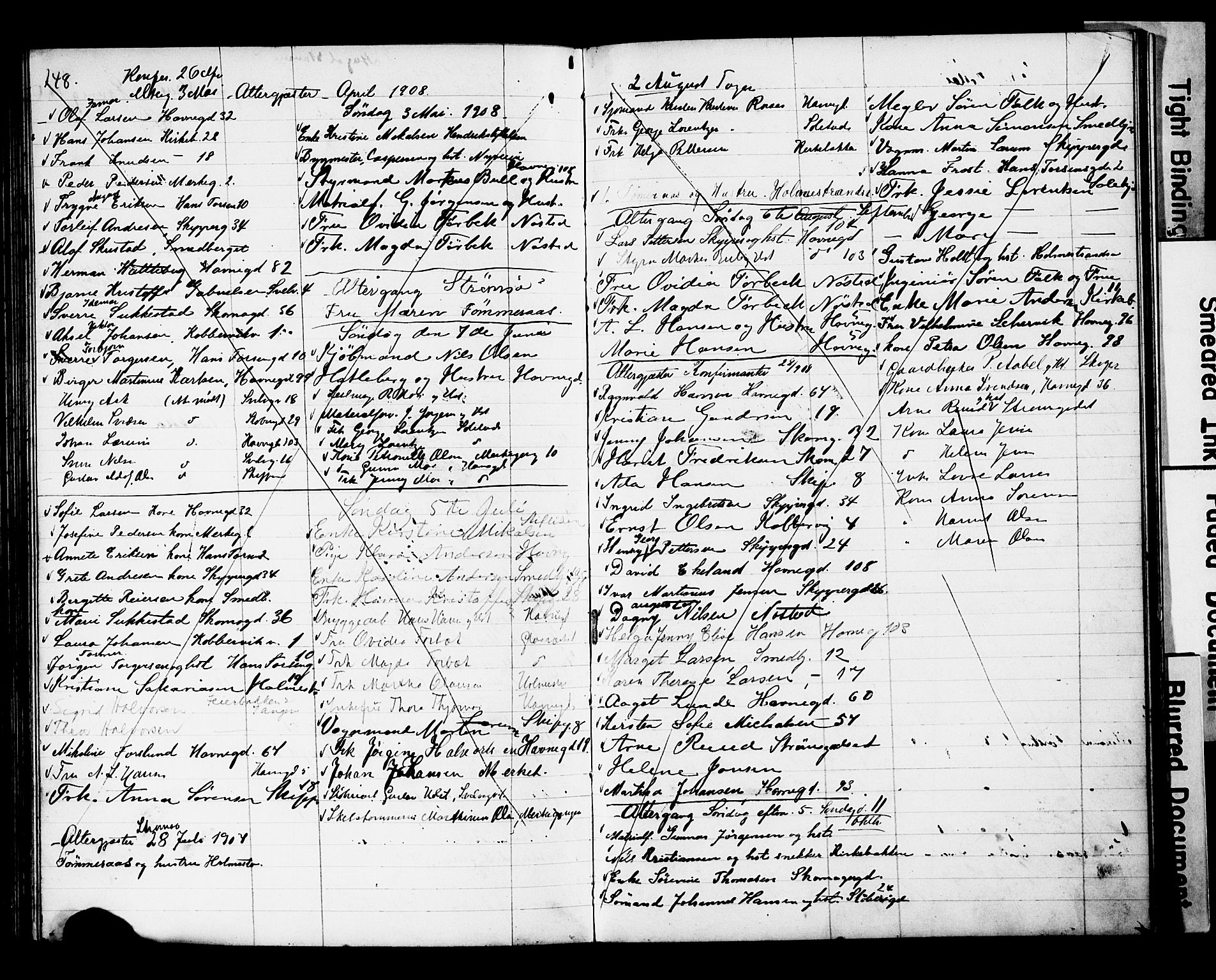 Strømsø kirkebøker, AV/SAKO-A-246/Y/Yb/L0002: Kladd til kirkebok nr. II 2, 1907-1915, s. 148