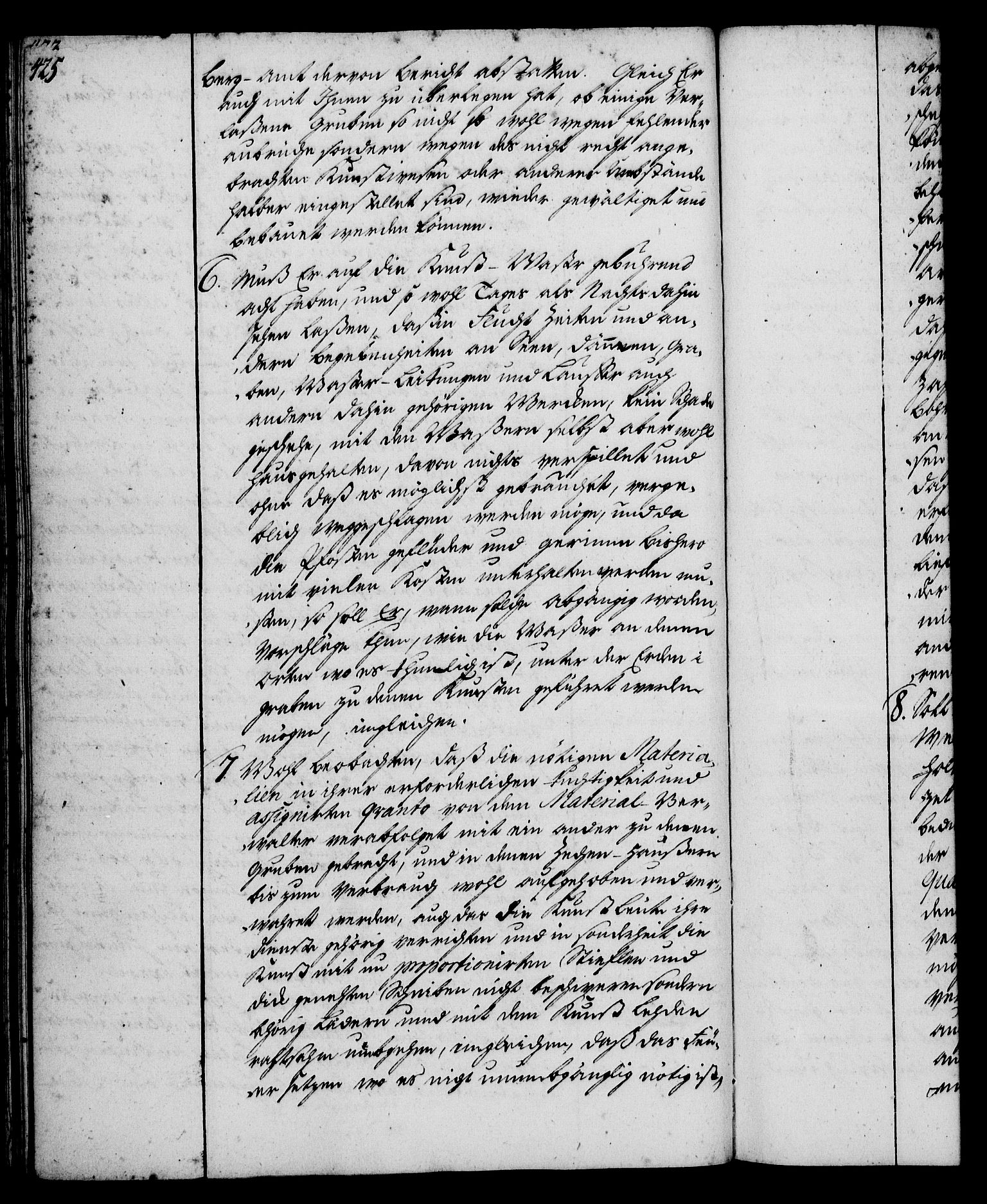 Rentekammeret, Kammerkanselliet, RA/EA-3111/G/Gg/Ggi/L0002: Norsk instruksjonsprotokoll med register (merket RK 53.35), 1729-1751, s. 425