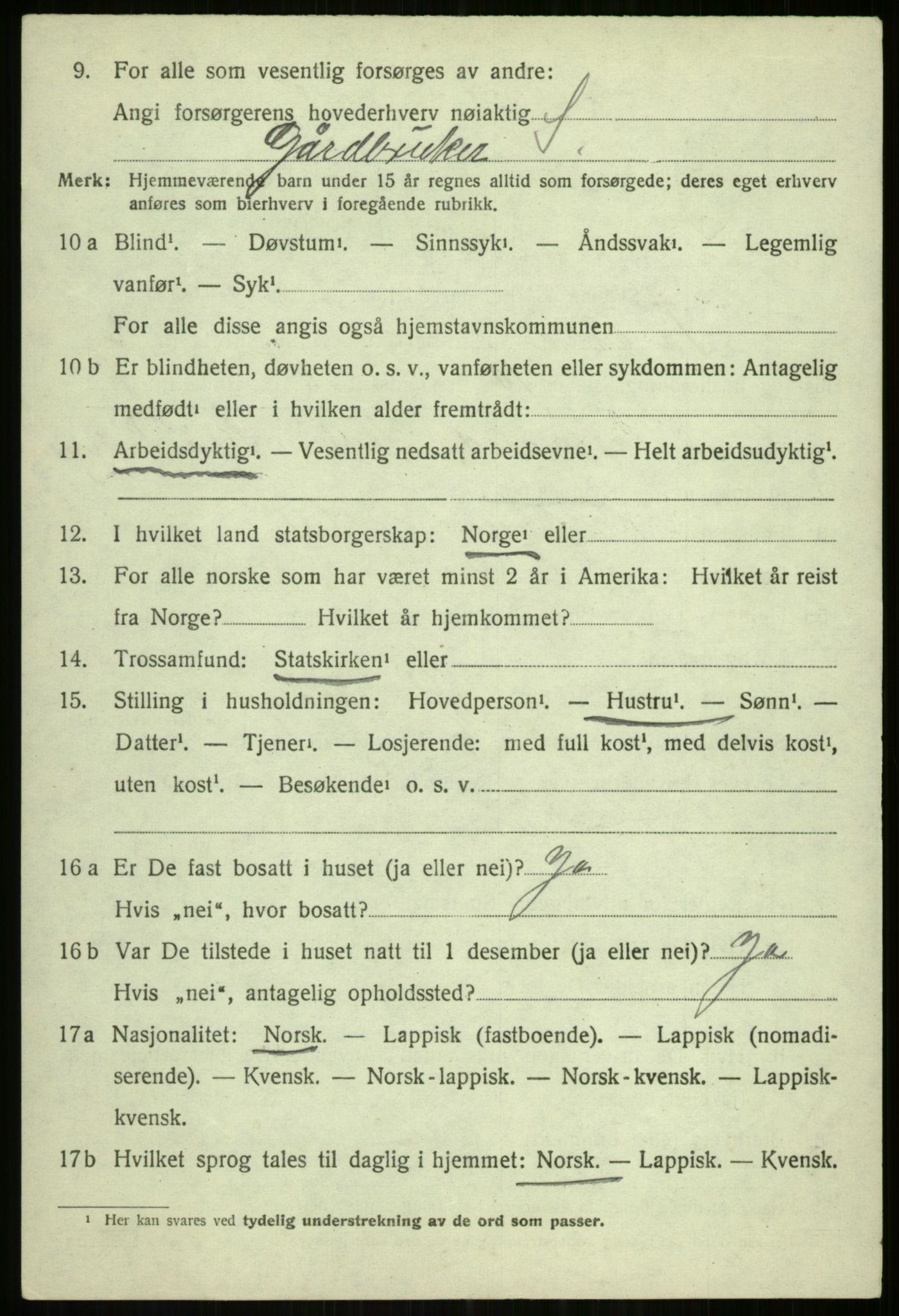 SATØ, Folketelling 1920 for 1934 Tromsøysund herred, 1920, s. 2815