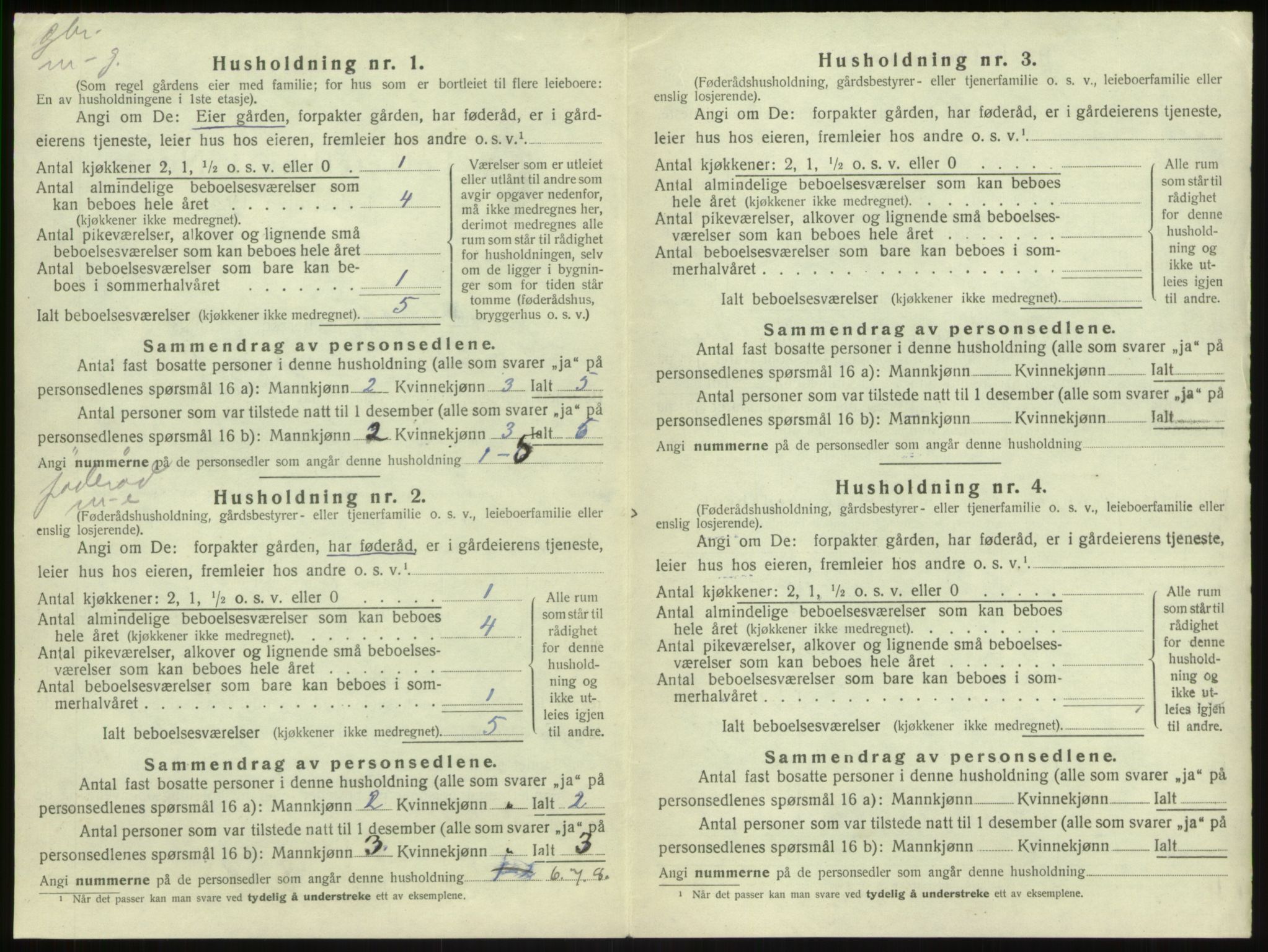 SAB, Folketelling 1920 for 1420 Sogndal herred, 1920, s. 855