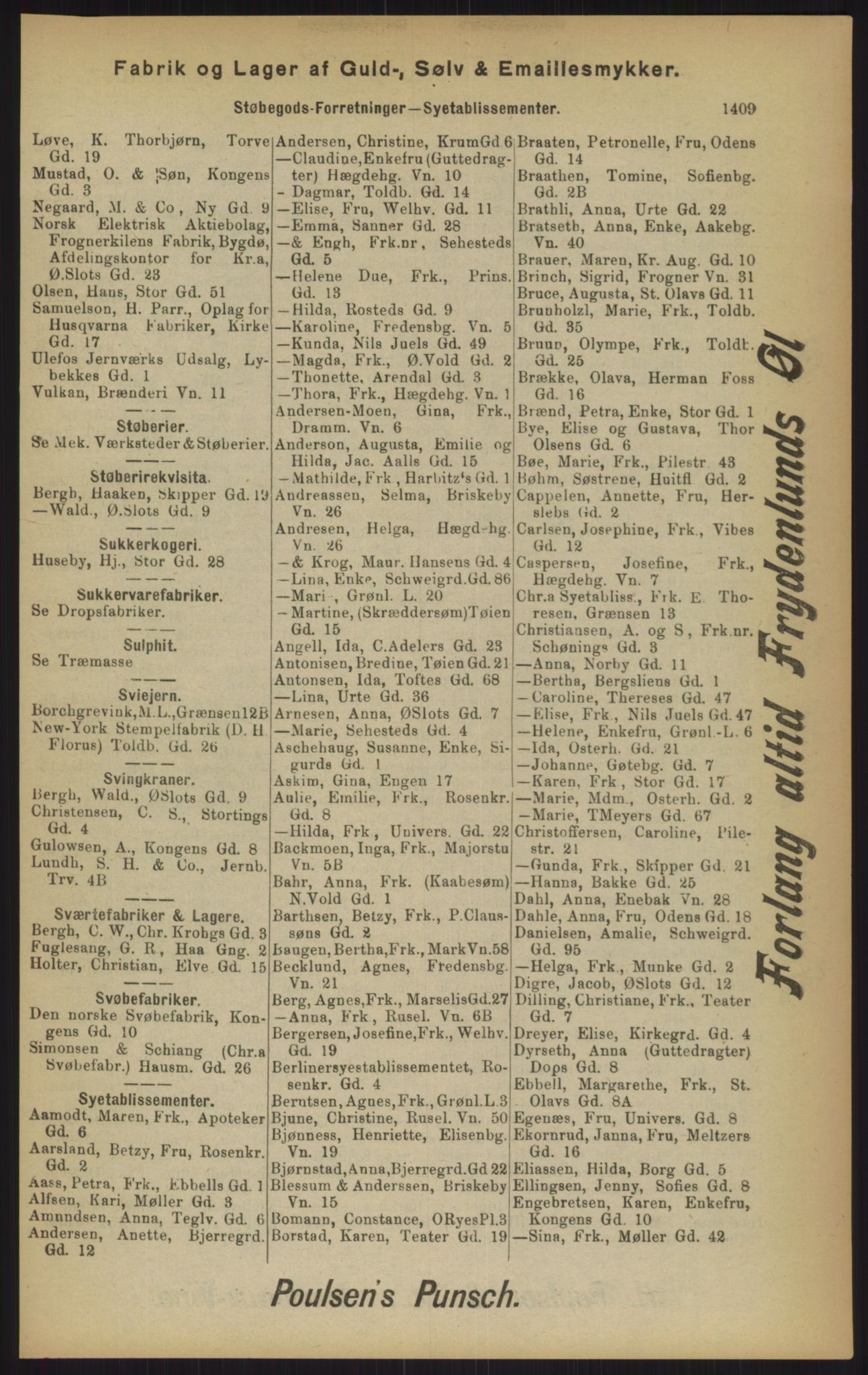 Kristiania/Oslo adressebok, PUBL/-, 1902, s. 1409