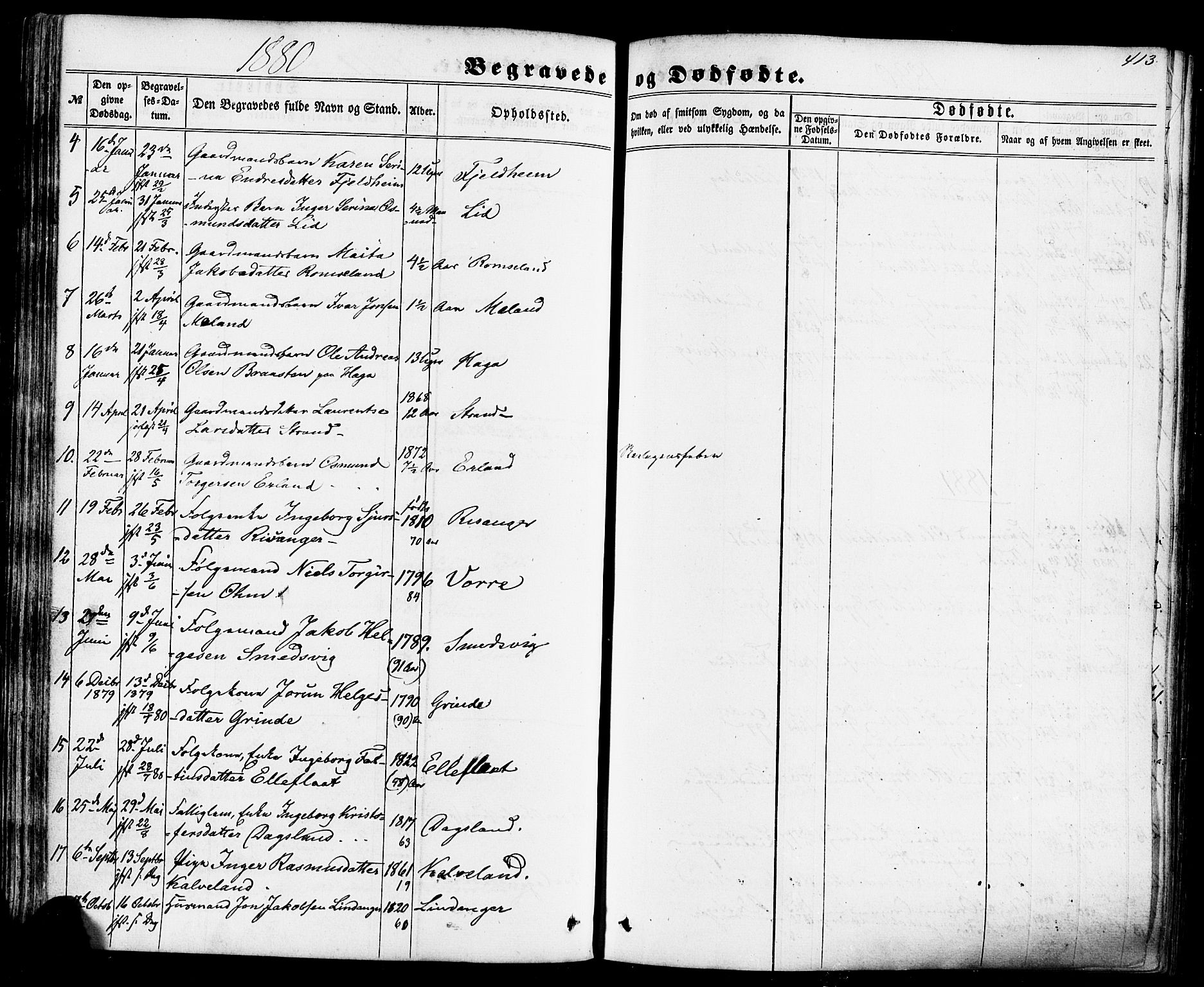 Skjold sokneprestkontor, AV/SAST-A-101847/H/Ha/Haa/L0008: Ministerialbok nr. A 8, 1856-1882, s. 413