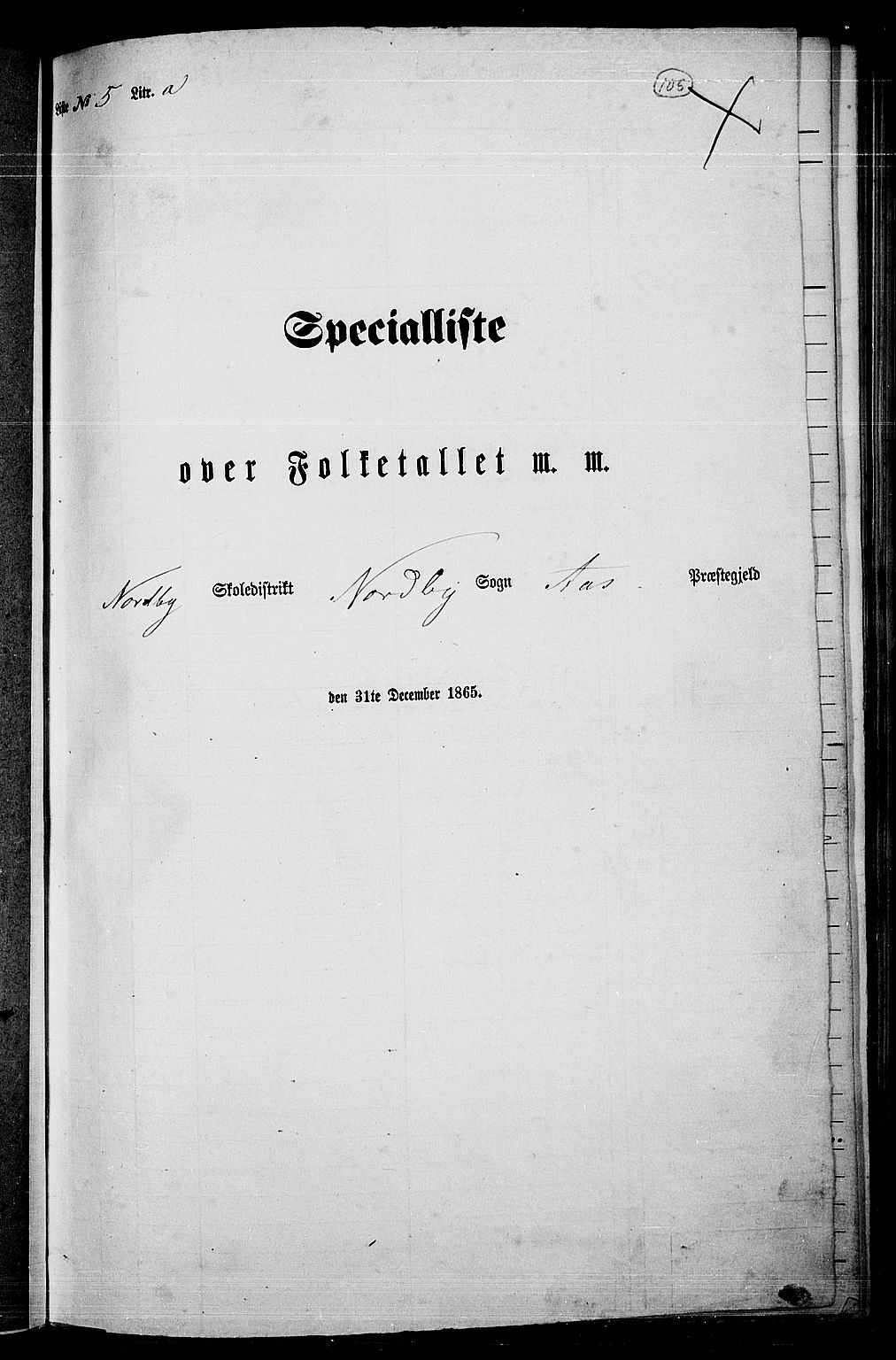 RA, Folketelling 1865 for 0214P Ås prestegjeld, 1865, s. 93
