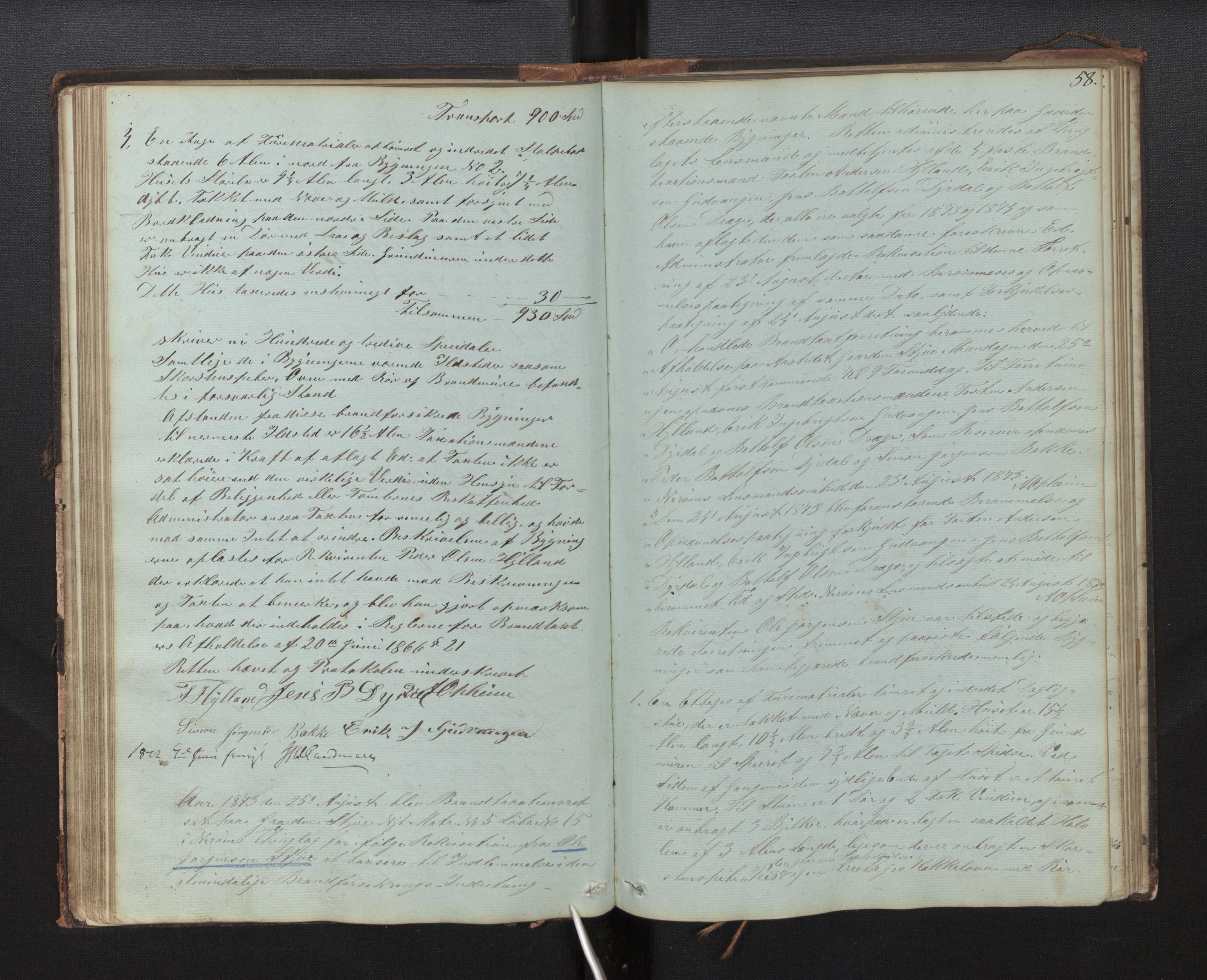Lensmannen i Nærøy, AV/SAB-A-29601/0012/L0001: Branntakstprotokoll, 1846-1894, s. 57b-58a