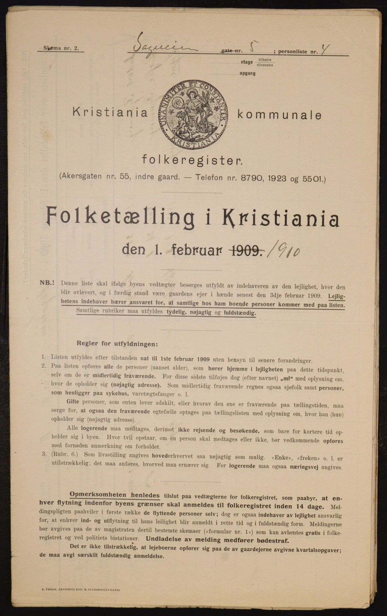 OBA, Kommunal folketelling 1.2.1910 for Kristiania, 1910, s. 82728