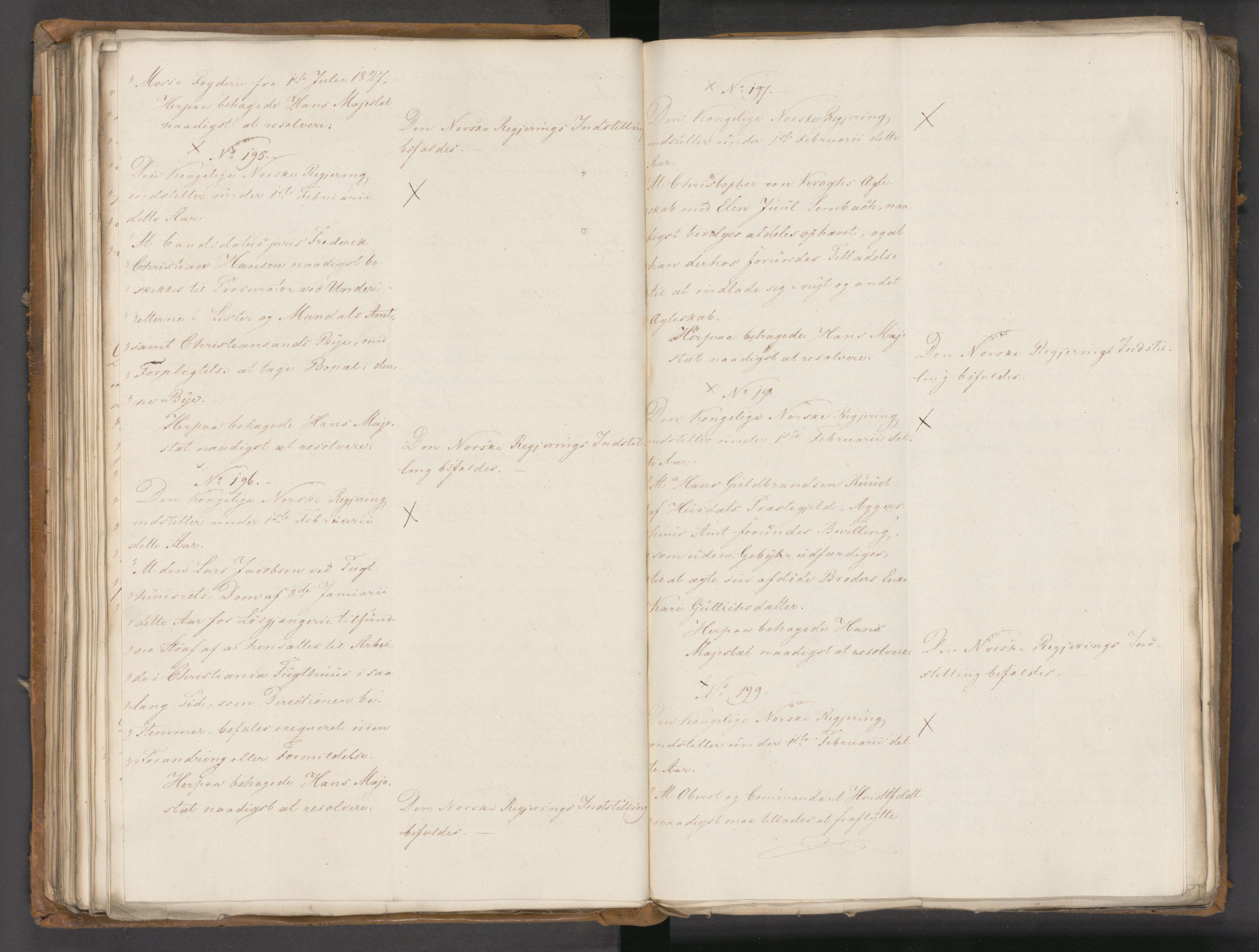 Statsrådssekretariatet, AV/RA-S-1001/A/Ab/L0020: Kgl. res. nr. 1-579, 1. halvår, 1825