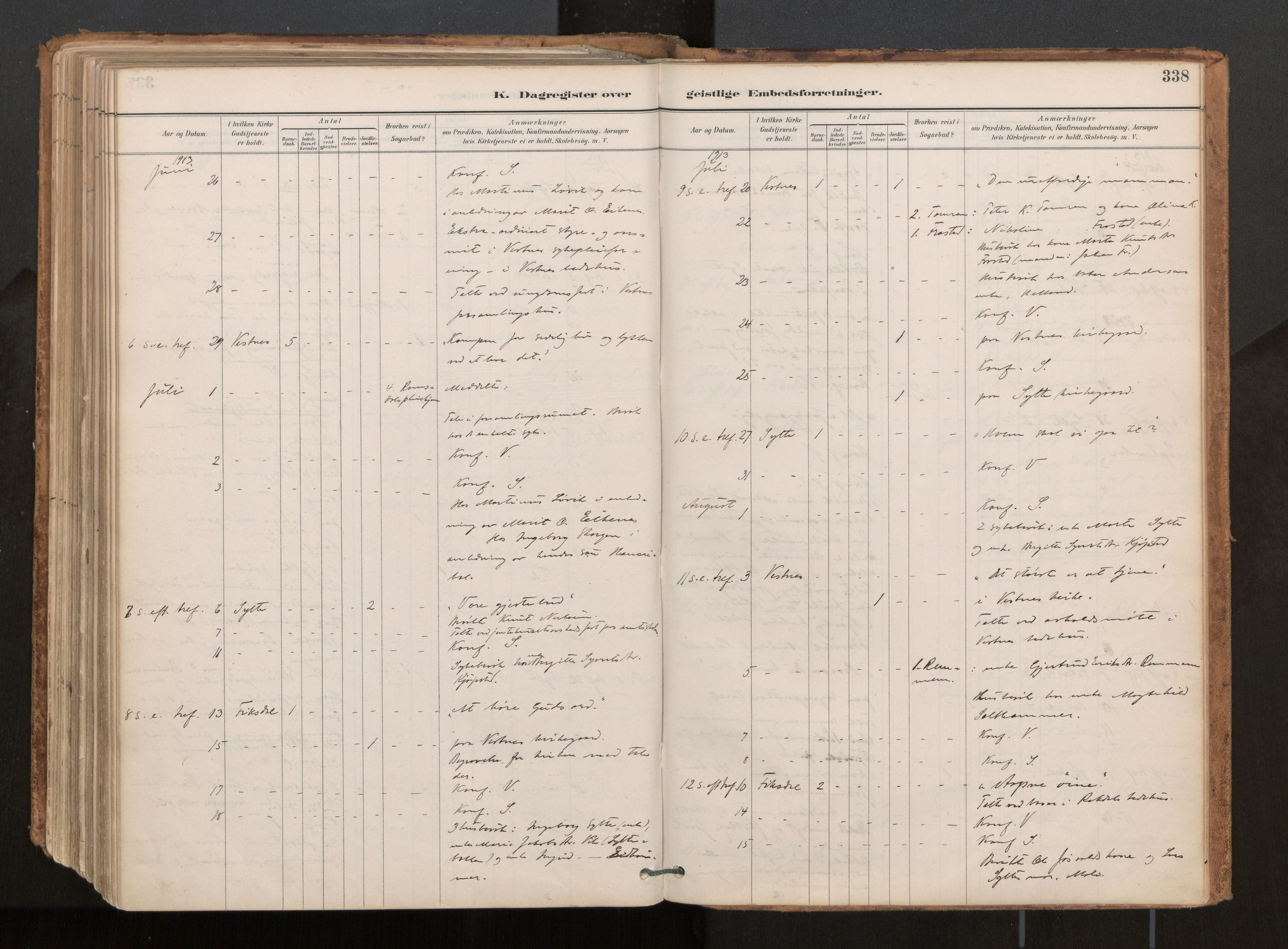 Ministerialprotokoller, klokkerbøker og fødselsregistre - Møre og Romsdal, AV/SAT-A-1454/539/L0531: Ministerialbok nr. 539A04, 1887-1913, s. 338