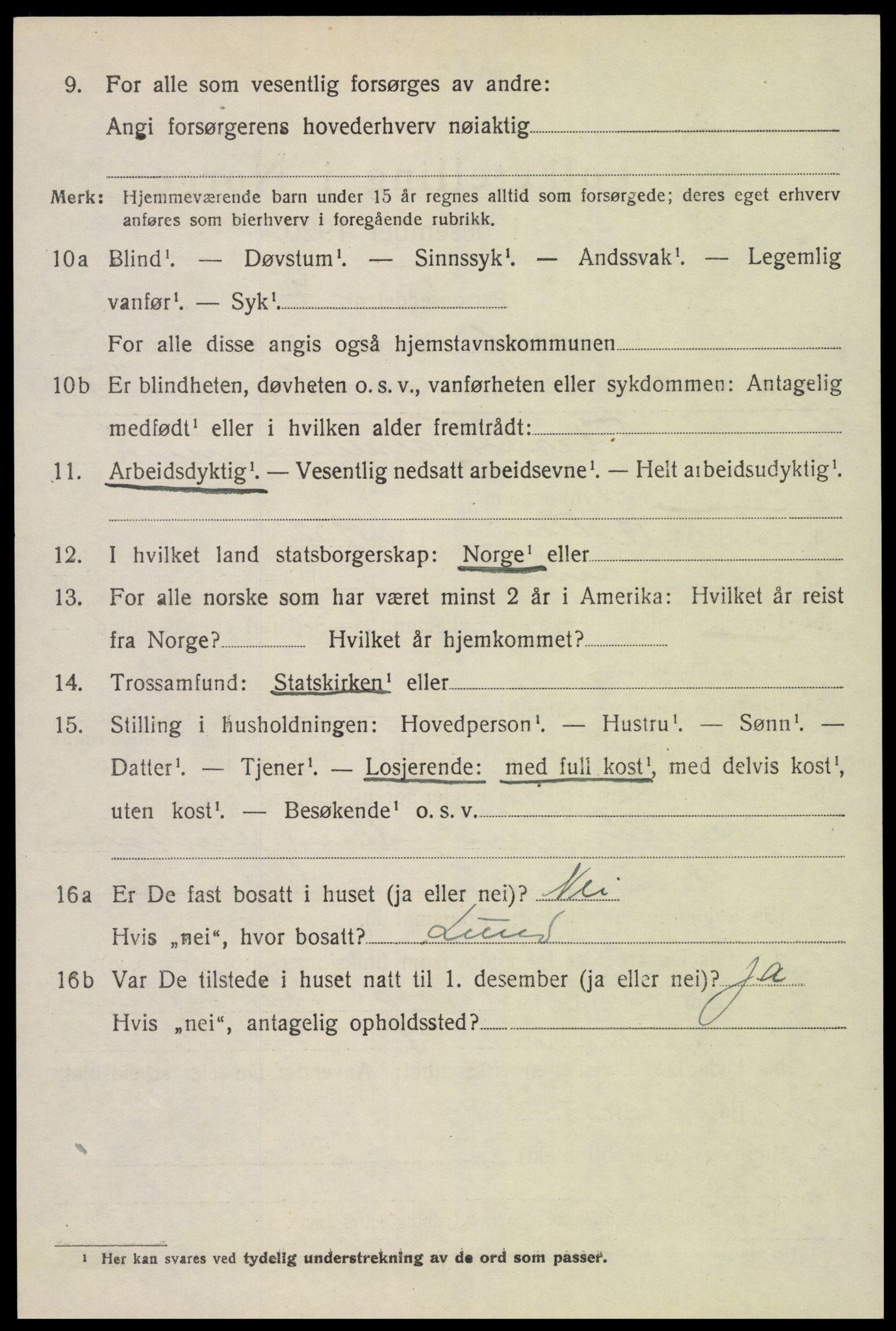 SAK, Folketelling 1920 for 0929 Åmli herred, 1920, s. 2572