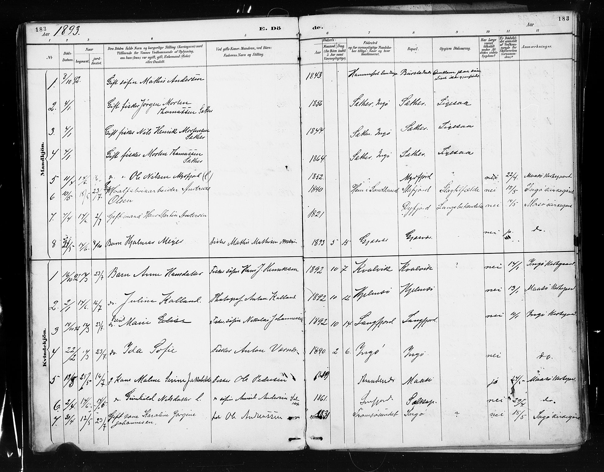 Måsøy sokneprestkontor, AV/SATØ-S-1348/H/Ha/L0005kirke: Ministerialbok nr. 5, 1892-1902, s. 183