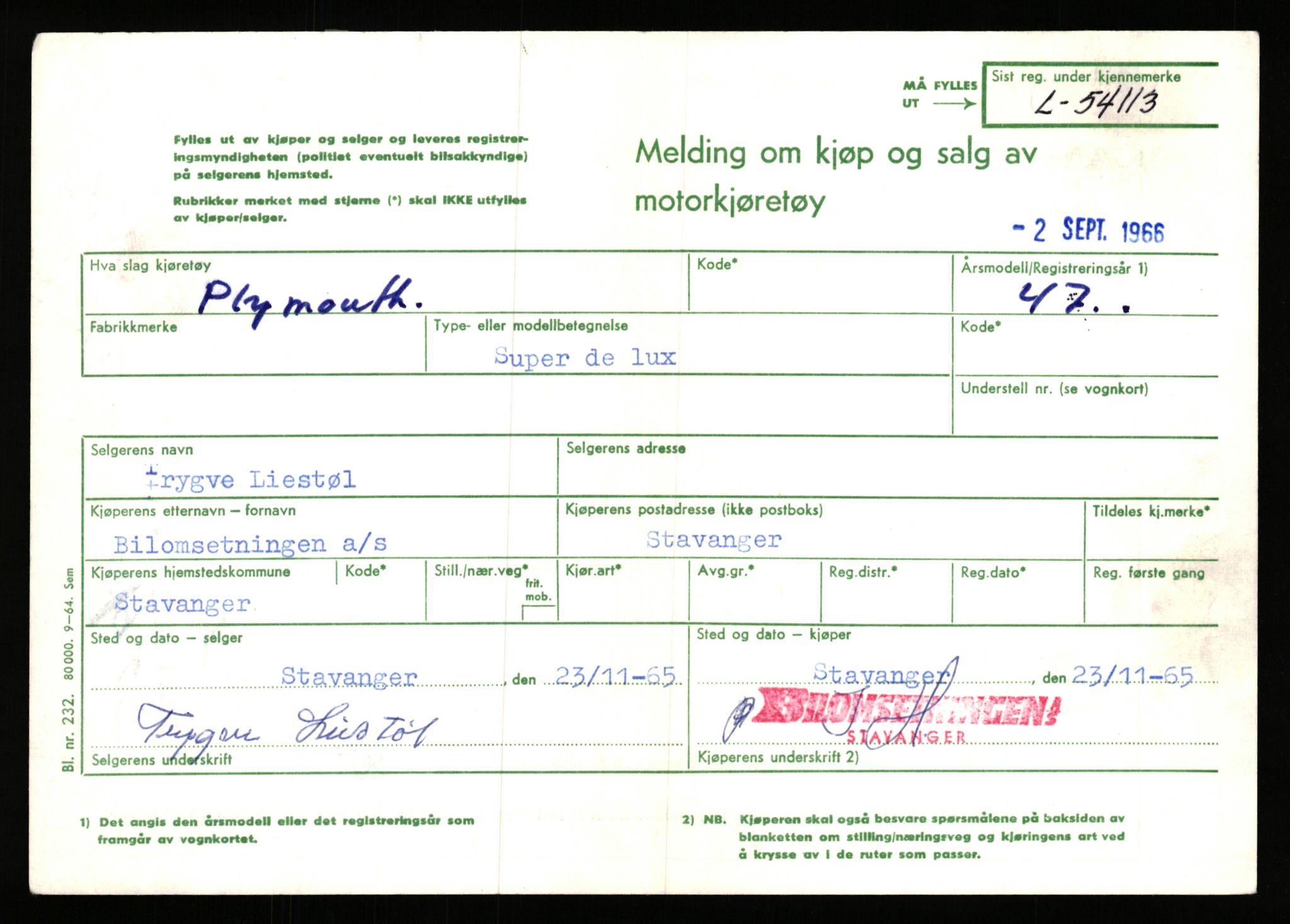 Stavanger trafikkstasjon, AV/SAST-A-101942/0/F/L0053: L-52900 - L-54199, 1930-1971, s. 2685