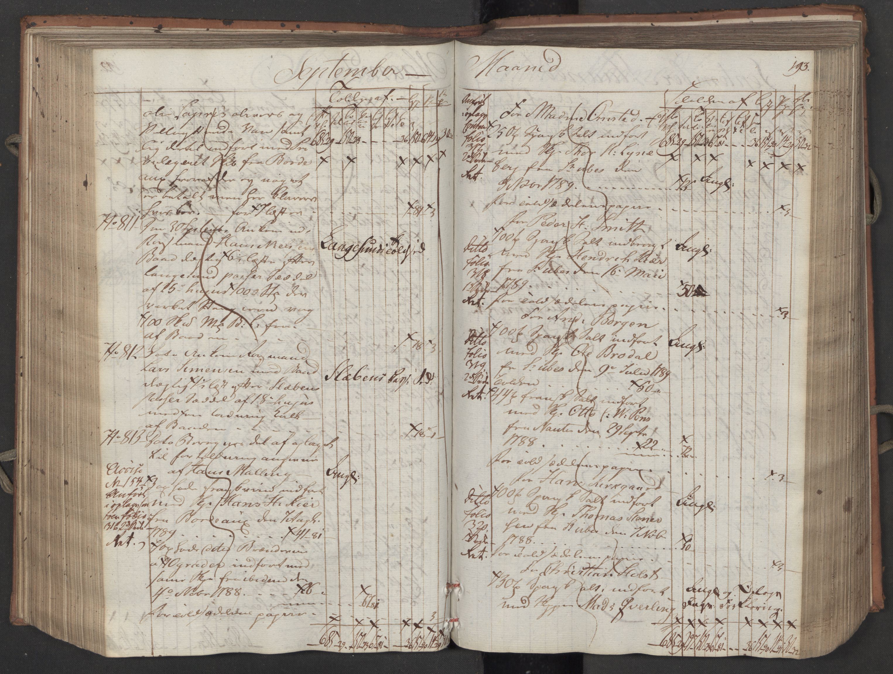 Generaltollkammeret, tollregnskaper, RA/EA-5490/R08/L0158/0001: Tollregnskaper Drammen / Inngående tollbok, 1790, s. 193