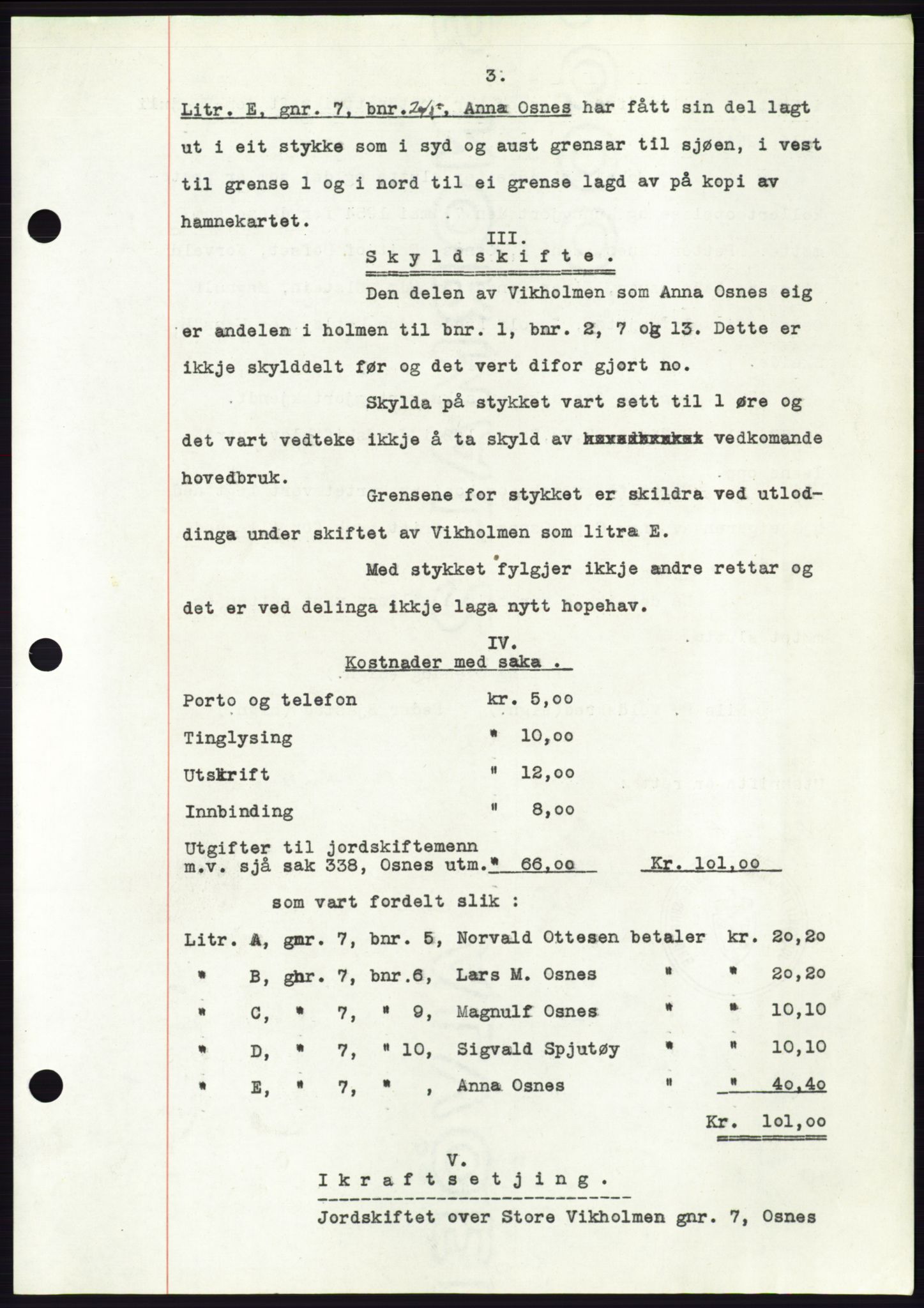Søre Sunnmøre sorenskriveri, AV/SAT-A-4122/1/2/2C/L0099: Pantebok nr. 25A, 1954-1954, Dagboknr: 3316/1954