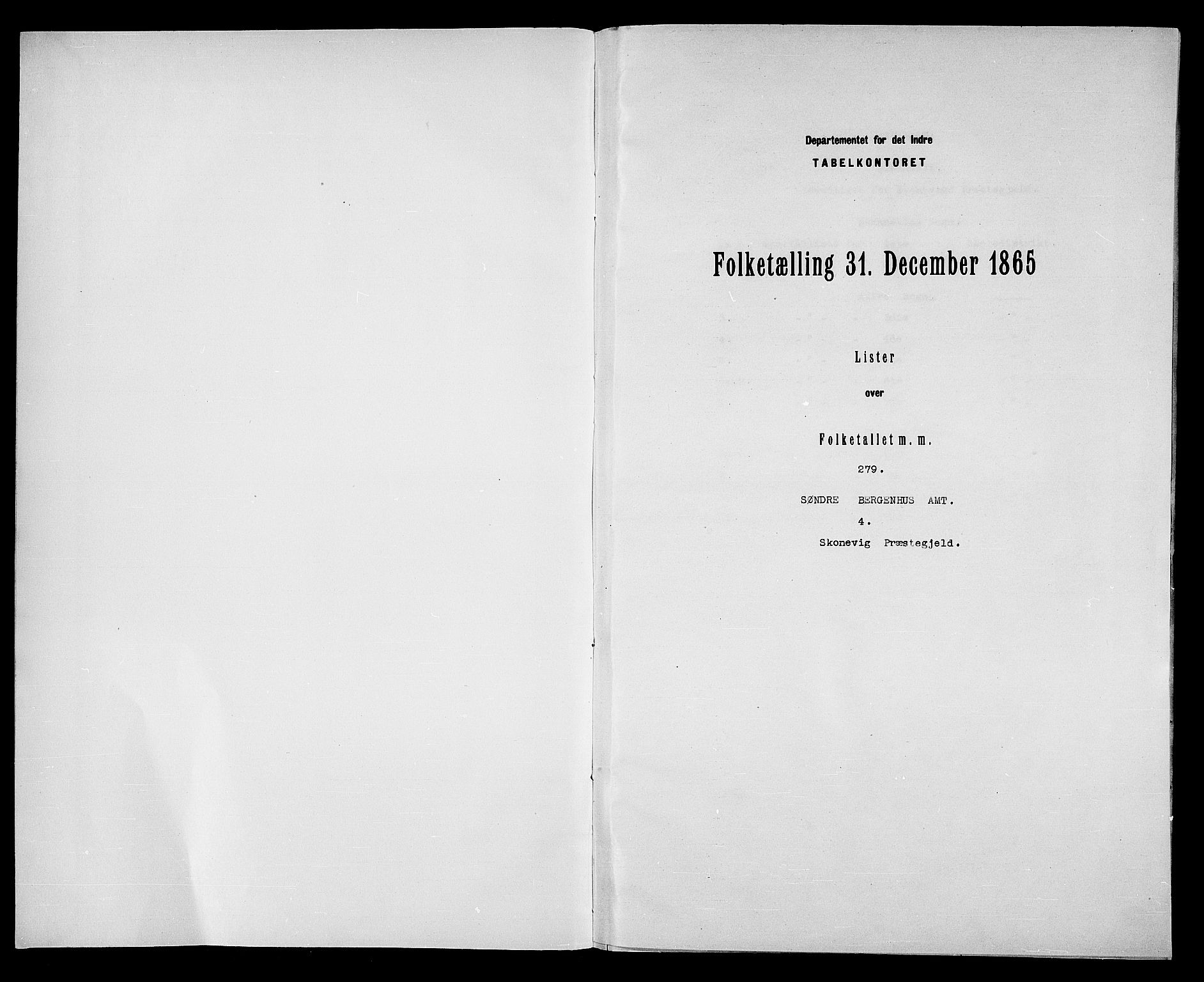 RA, Folketelling 1865 for 1212P Skånevik prestegjeld, 1865, s. 3