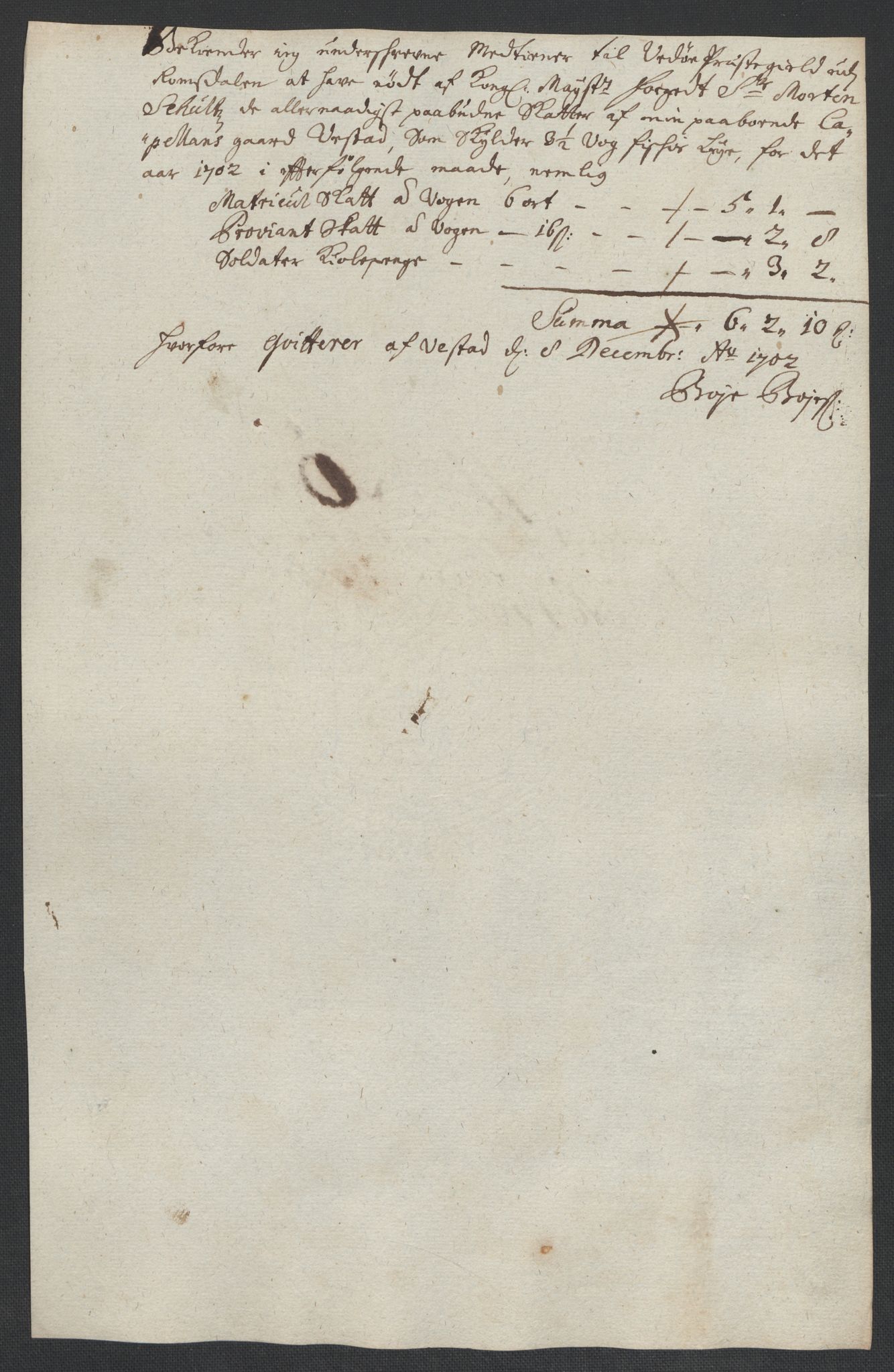 Rentekammeret inntil 1814, Reviderte regnskaper, Fogderegnskap, RA/EA-4092/R55/L3655: Fogderegnskap Romsdal, 1701-1702, s. 309