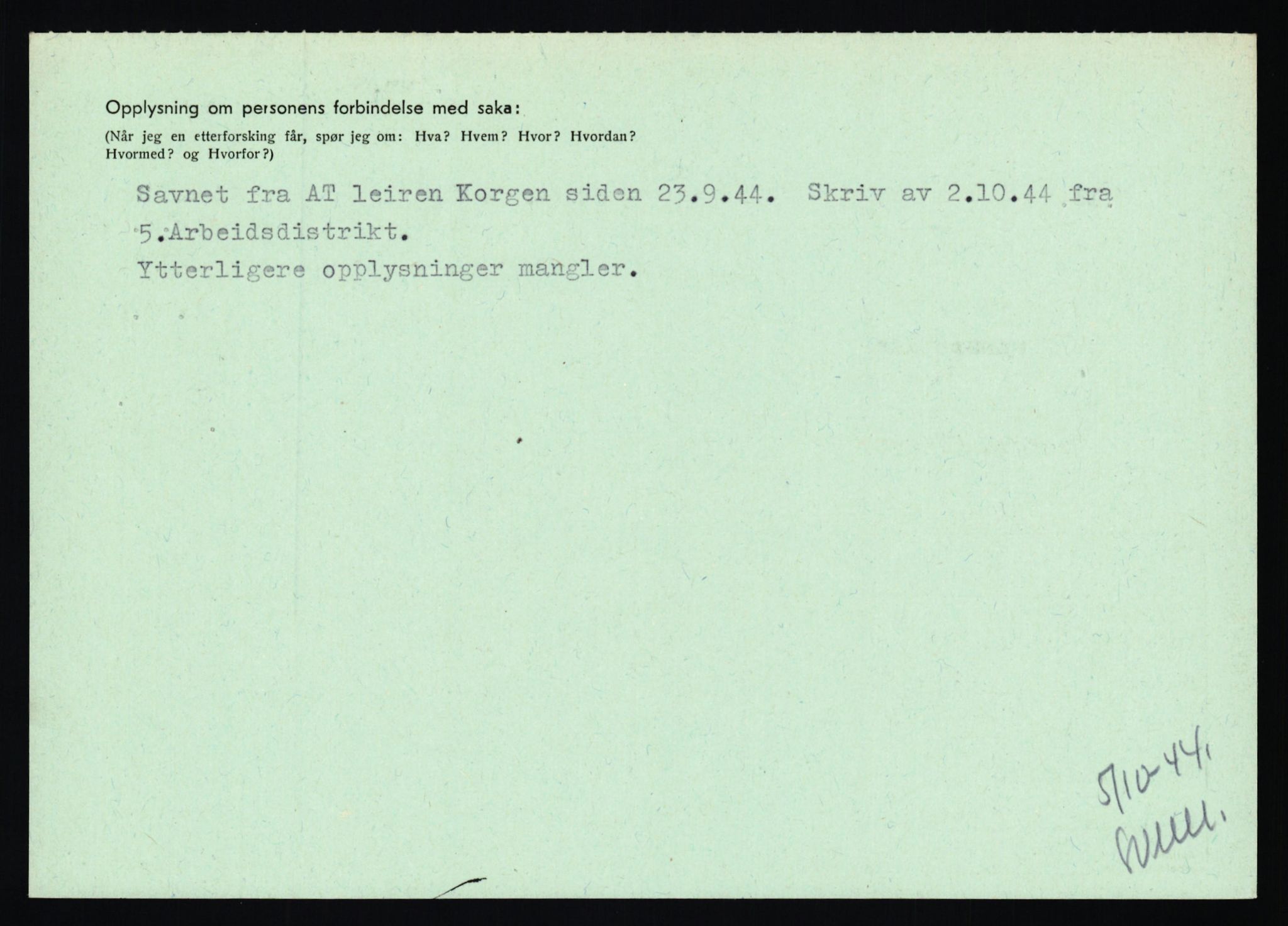 Statspolitiet - Hovedkontoret / Osloavdelingen, AV/RA-S-1329/C/Ca/L0006: Hanche - Hokstvedt, 1943-1945, s. 4392