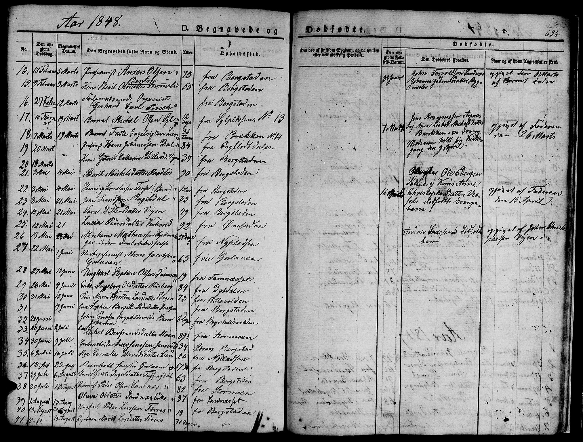 Ministerialprotokoller, klokkerbøker og fødselsregistre - Sør-Trøndelag, SAT/A-1456/681/L0939: Klokkerbok nr. 681C03, 1829-1855, s. 656