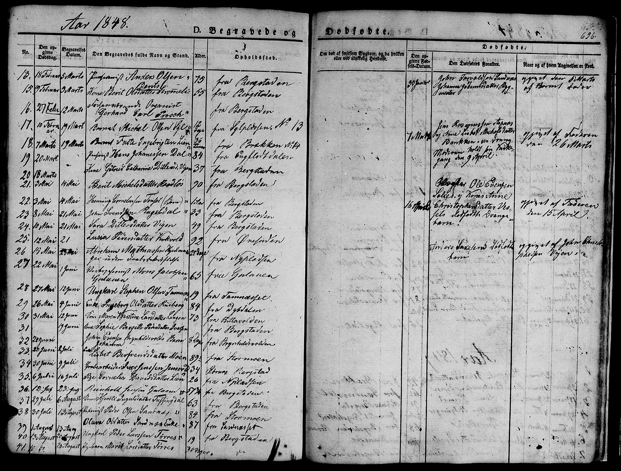 Ministerialprotokoller, klokkerbøker og fødselsregistre - Sør-Trøndelag, AV/SAT-A-1456/681/L0939: Klokkerbok nr. 681C03, 1829-1855, s. 656