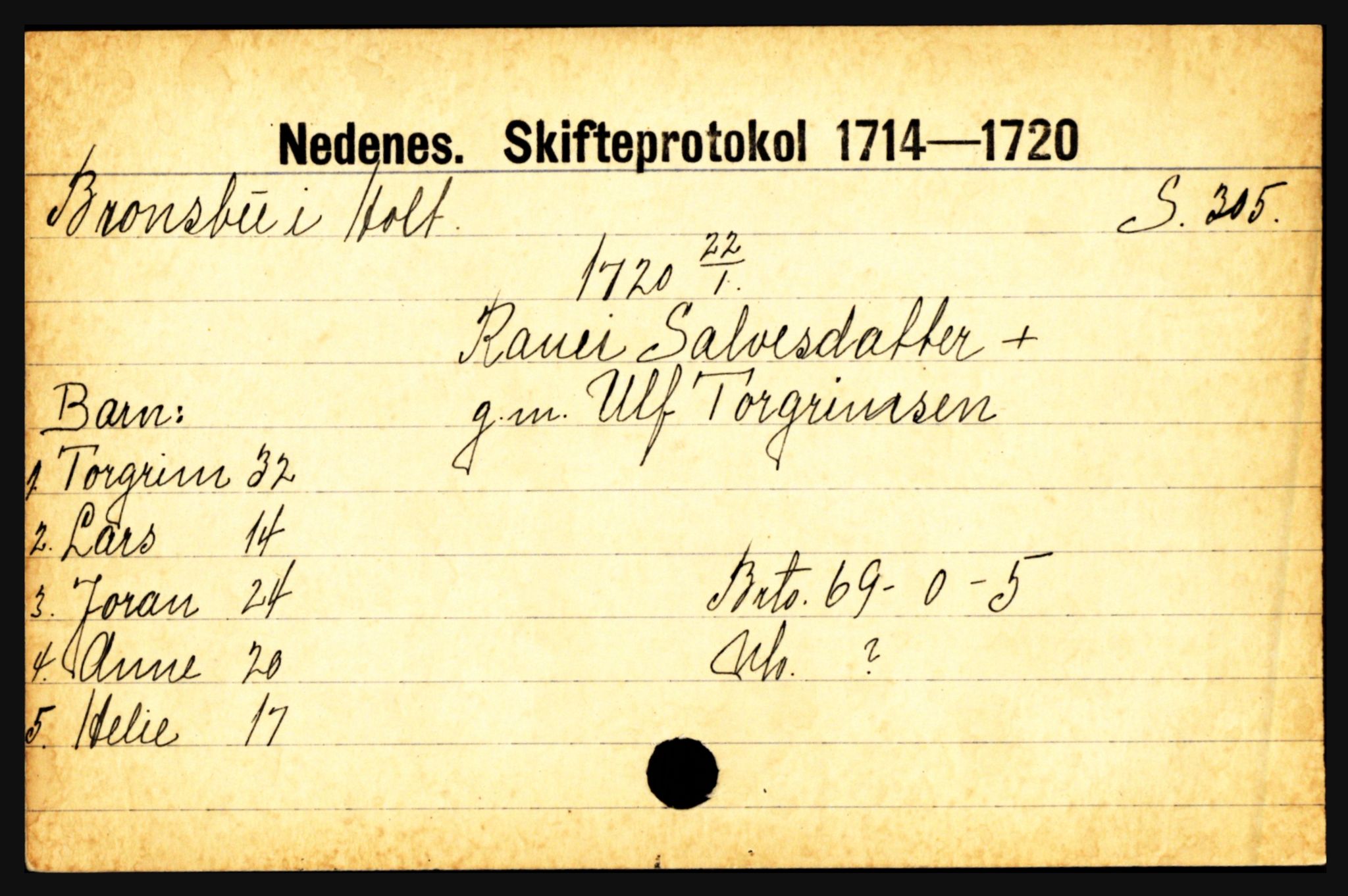 Nedenes sorenskriveri før 1824, AV/SAK-1221-0007/H, s. 4111