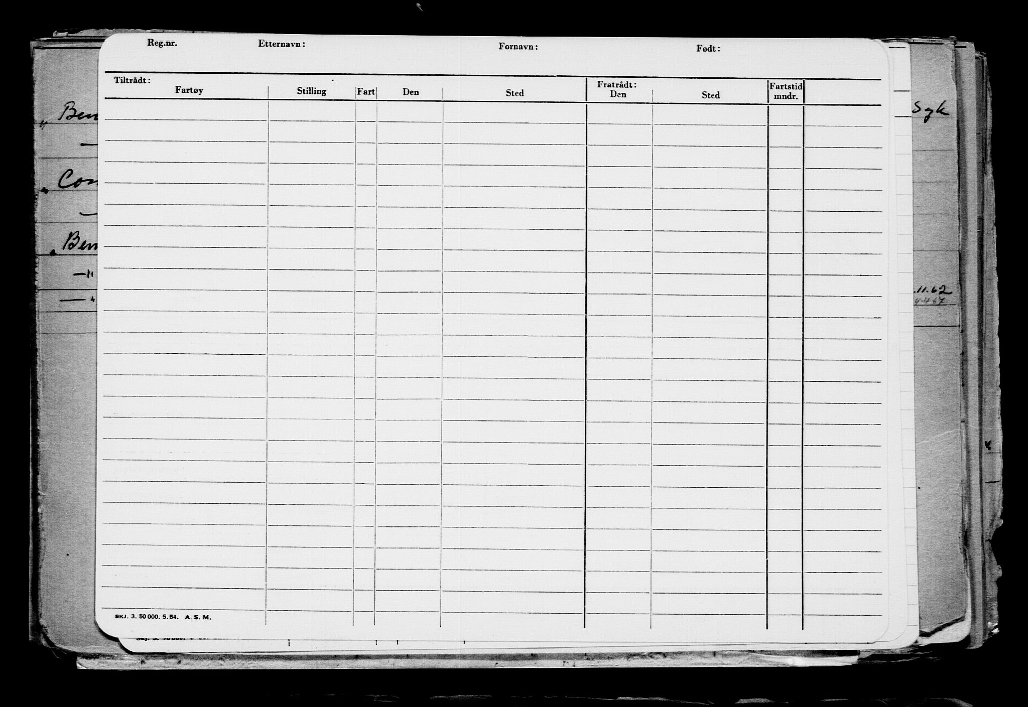 Direktoratet for sjømenn, AV/RA-S-3545/G/Gb/L0190: Hovedkort, 1921, s. 101