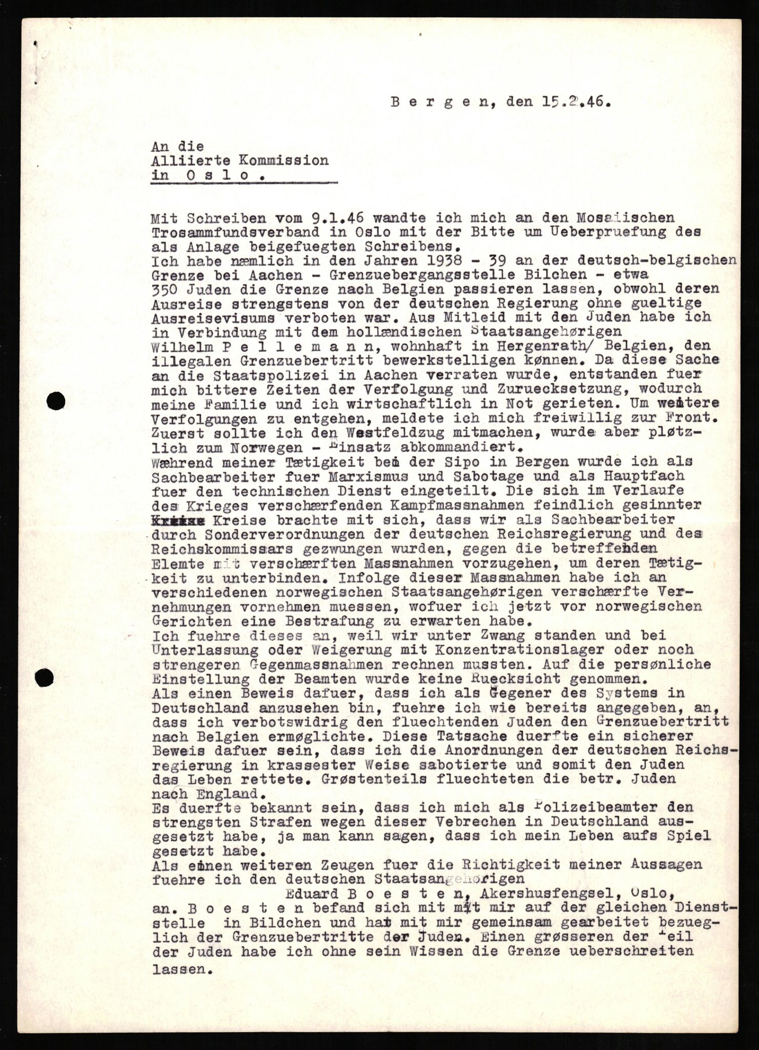 Forsvaret, Forsvarets overkommando II, AV/RA-RAFA-3915/D/Db/L0010: CI Questionaires. Tyske okkupasjonsstyrker i Norge. Tyskere., 1945-1946, s. 355